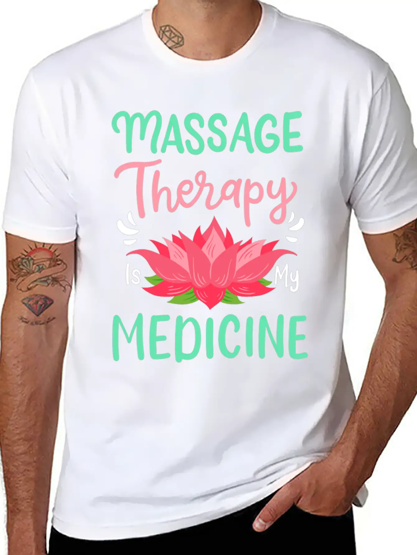 Massage Therapy Unisex Casual T-Shirt – Clean Design For Daily Comfort