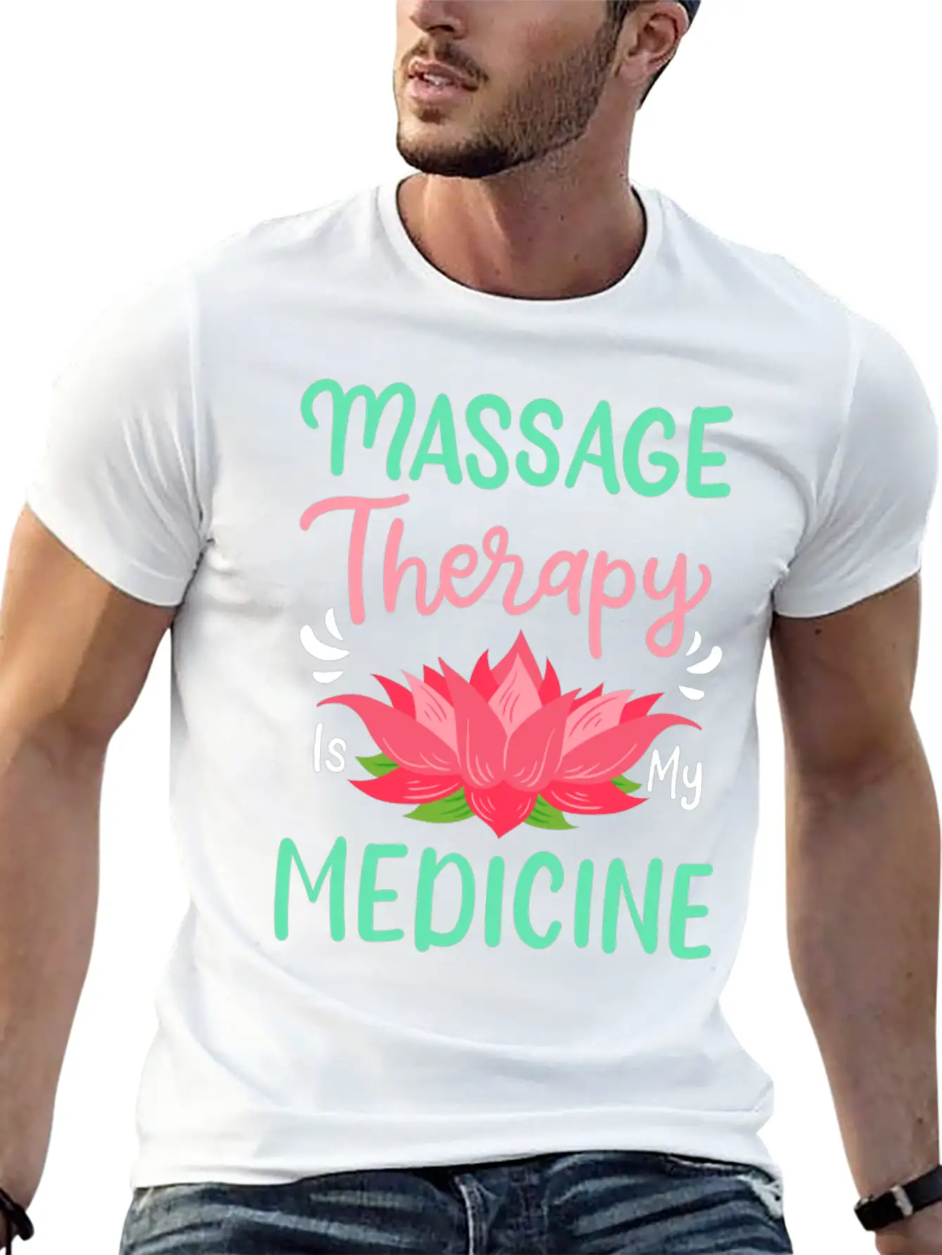 Massage Therapy Unisex Casual T-Shirt – Clean Design For Daily Comfort