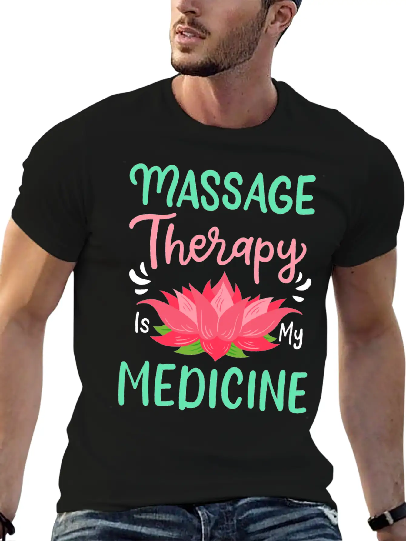 Massage Therapy Unisex Casual T-Shirt – Clean Design For Daily Comfort