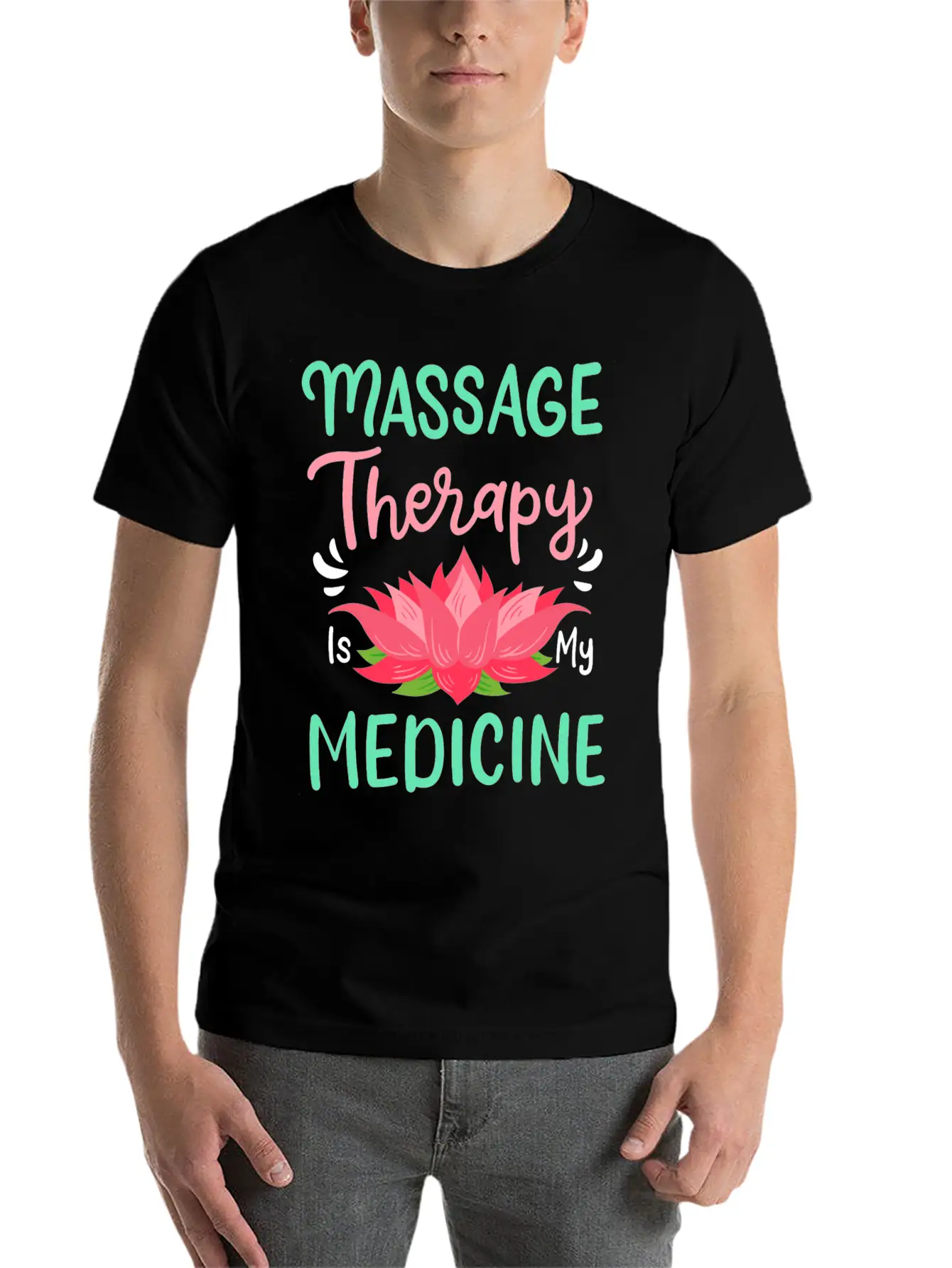 Massage Therapy Unisex Casual T-Shirt – Clean Design For Daily Comfort