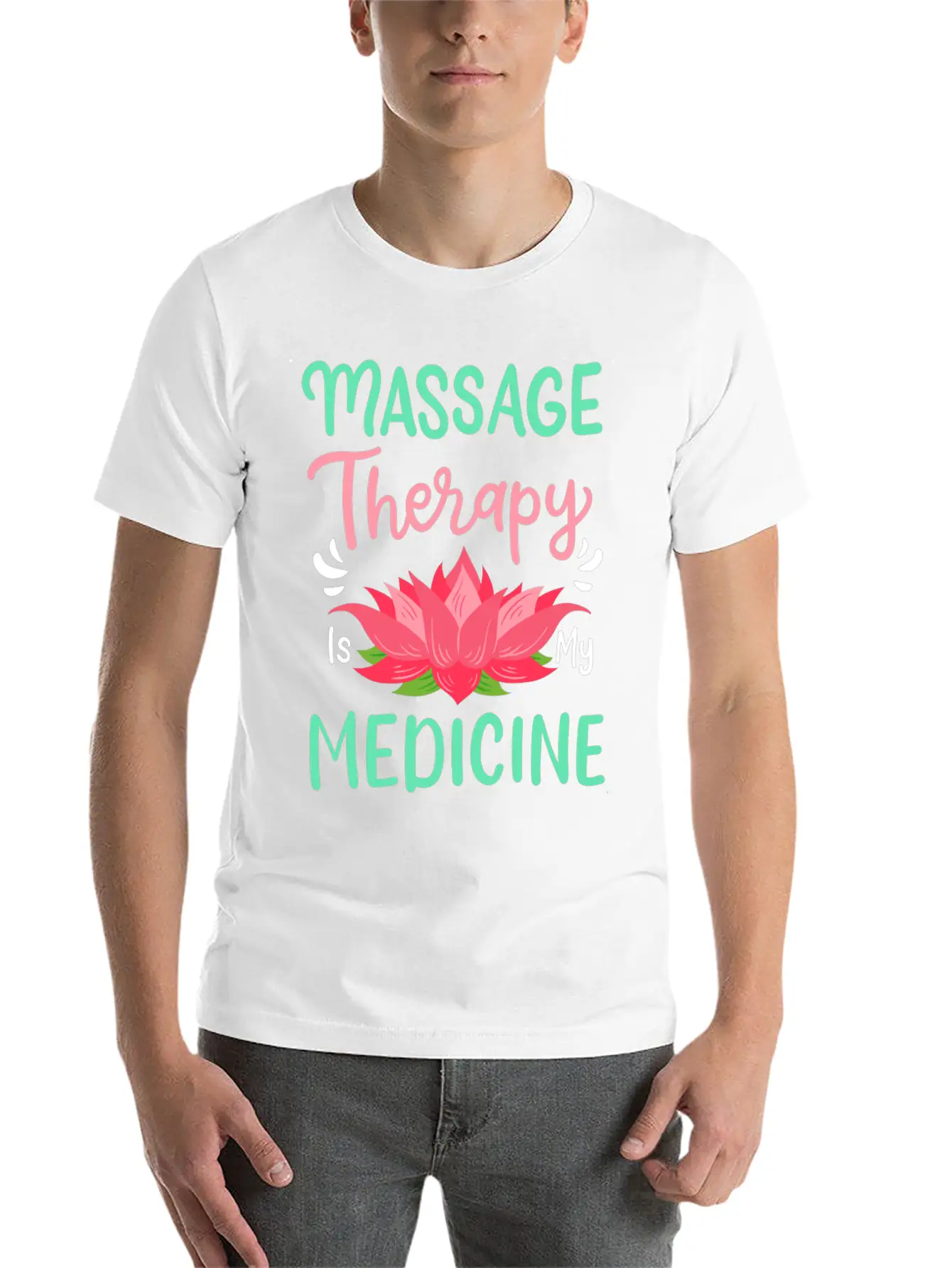 Massage Therapy Unisex Casual T-Shirt – Clean Design For Daily Comfort
