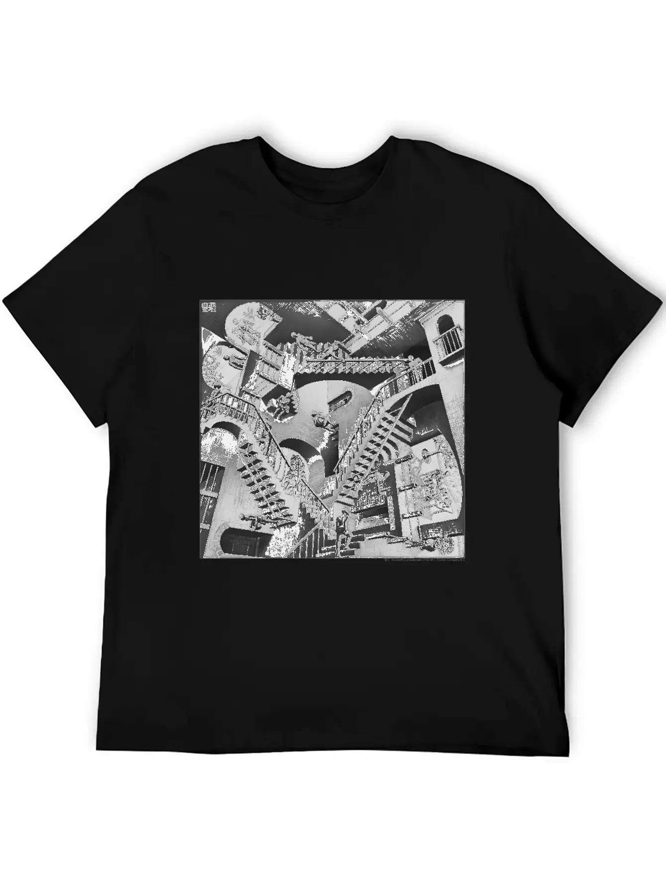 Mc Escher Relativity Unisex Casual T-Shirt – Clean Design For Daily Comfort
