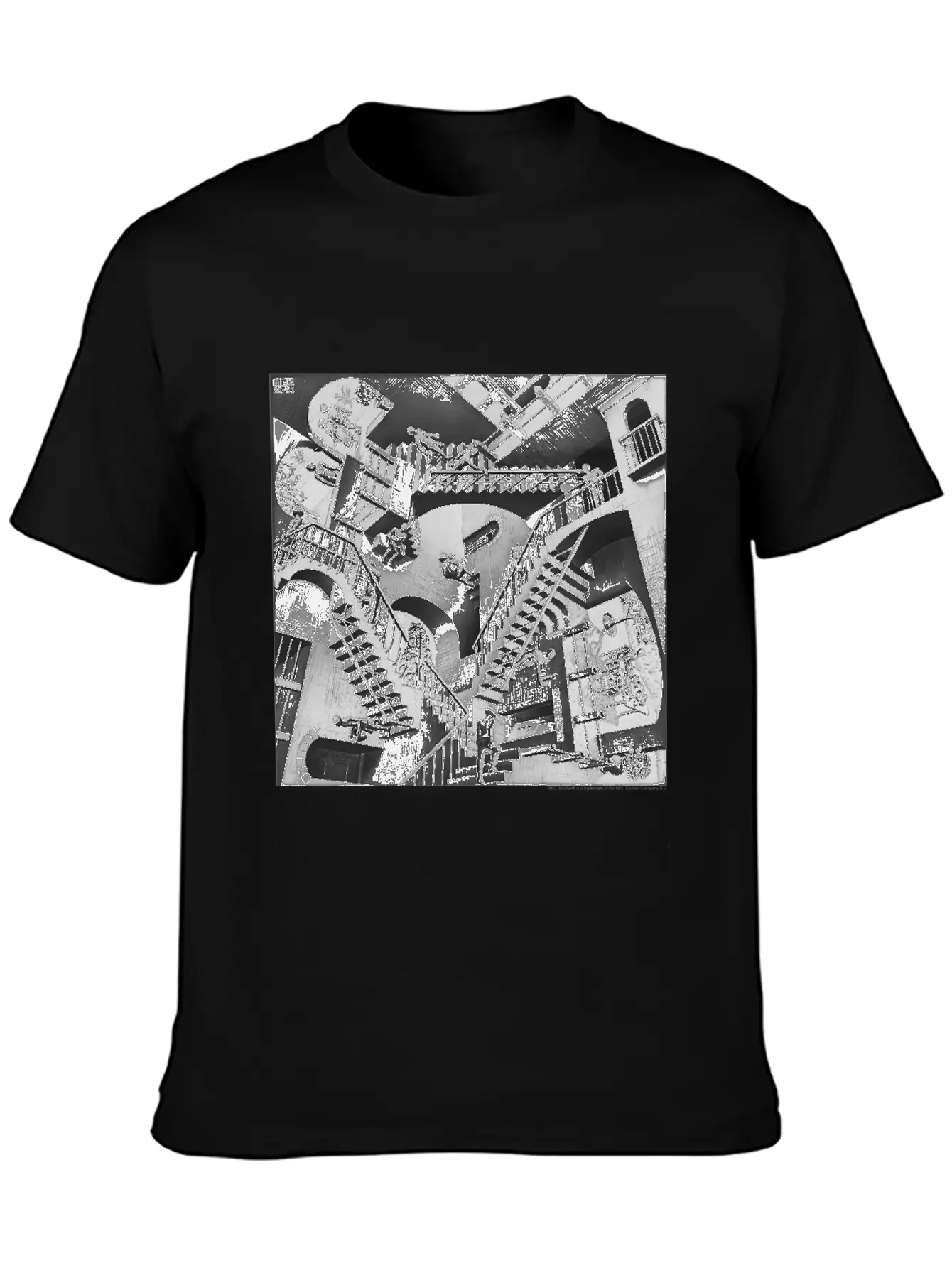Mc Escher Relativity Unisex Casual T-Shirt – Clean Design For Daily Comfort