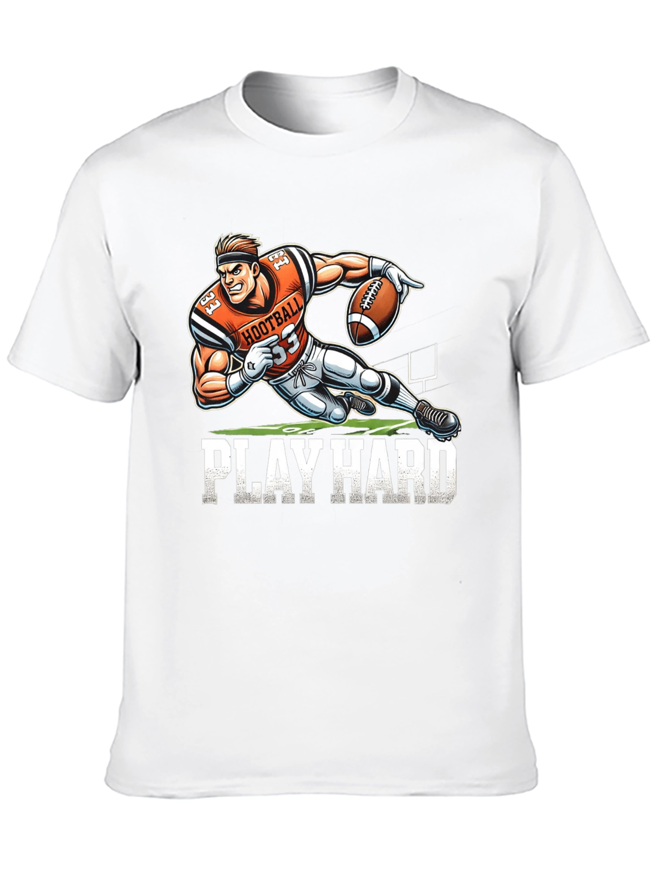 Hootball Play Hard Graphic T-Shirt