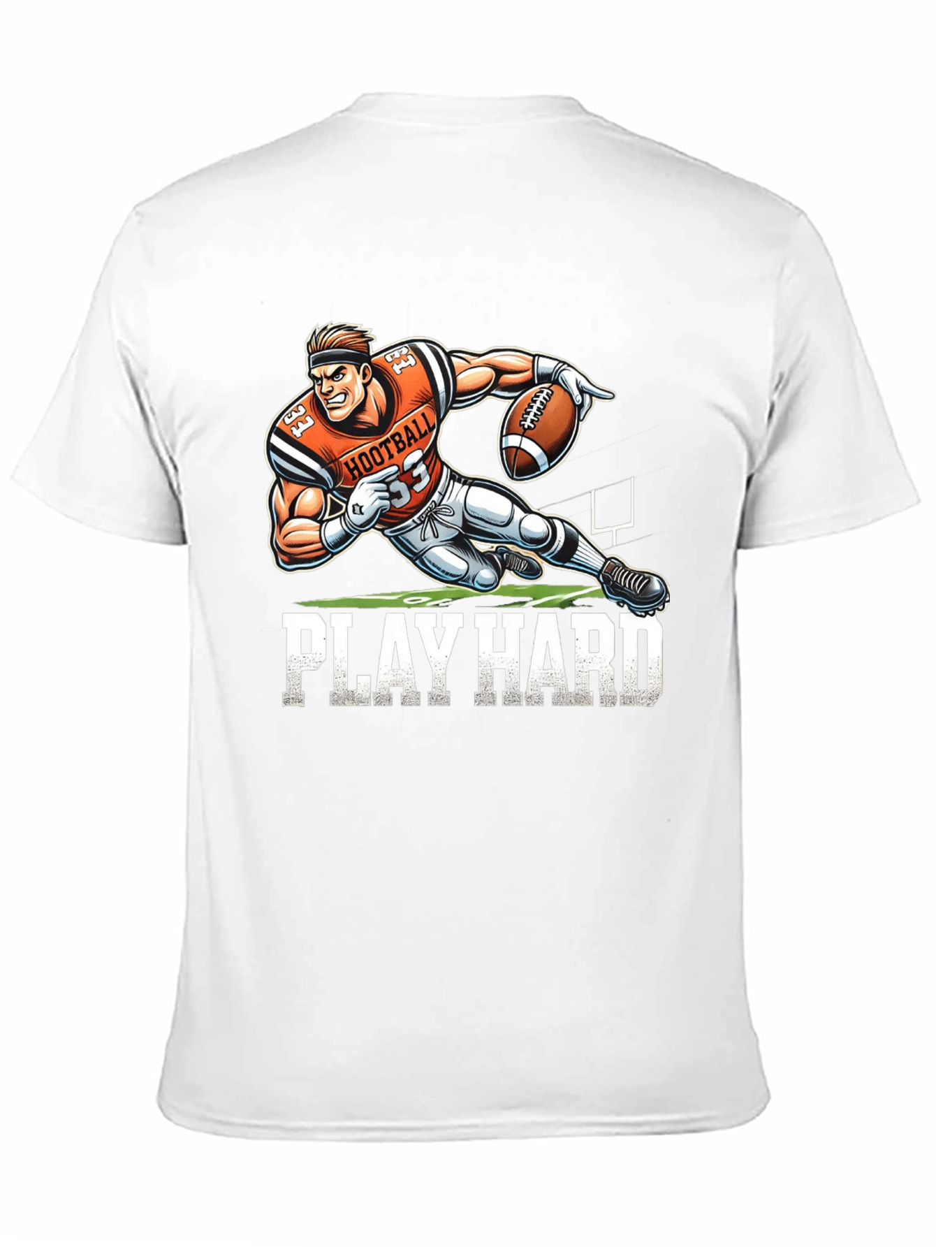Hootball Play Hard Graphic T-Shirt