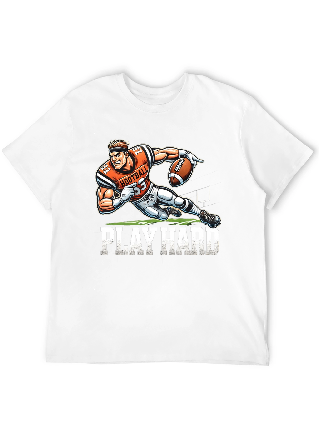 Hootball Play Hard Graphic T-Shirt