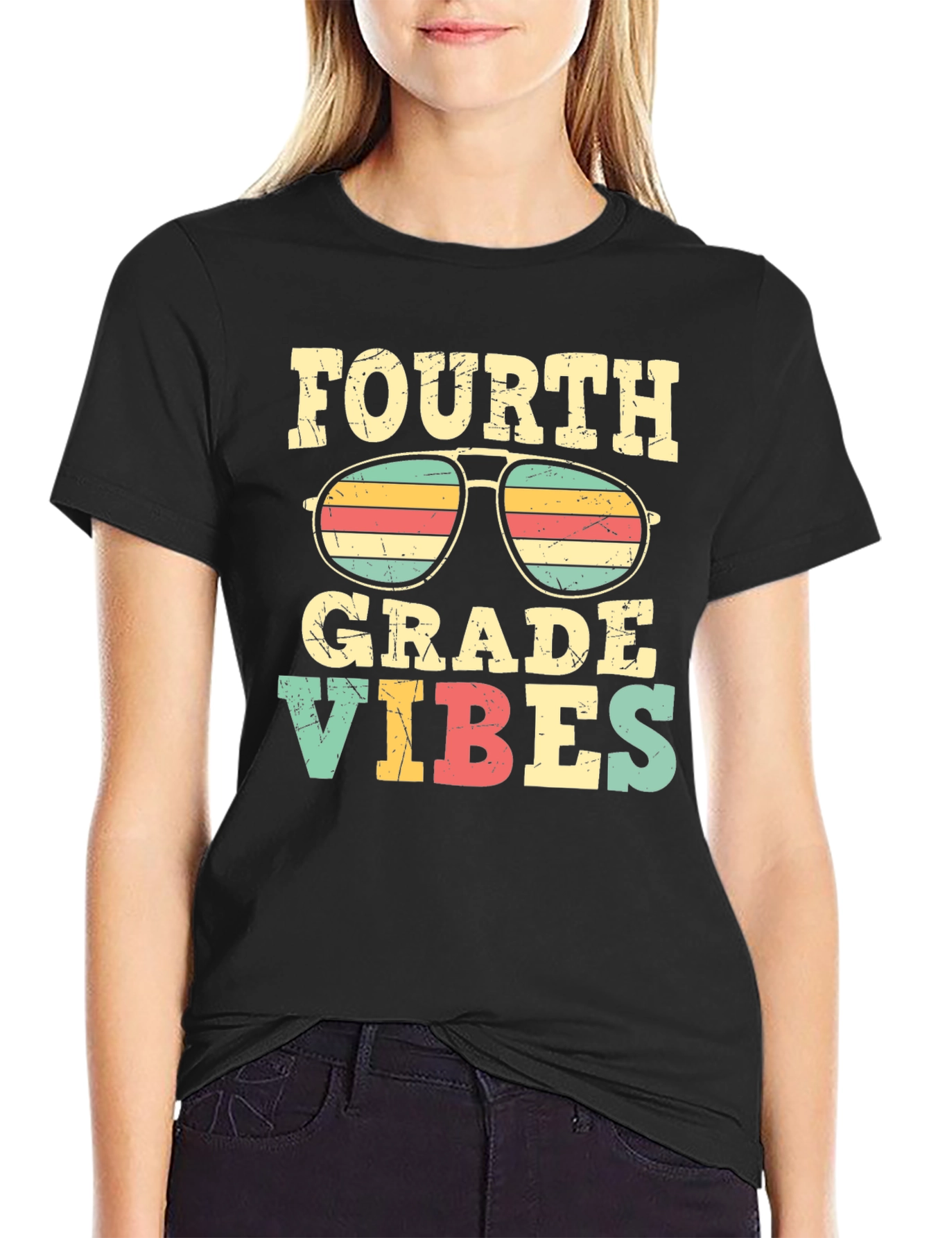 Fourth Grade Vibes Retro T-Shirt