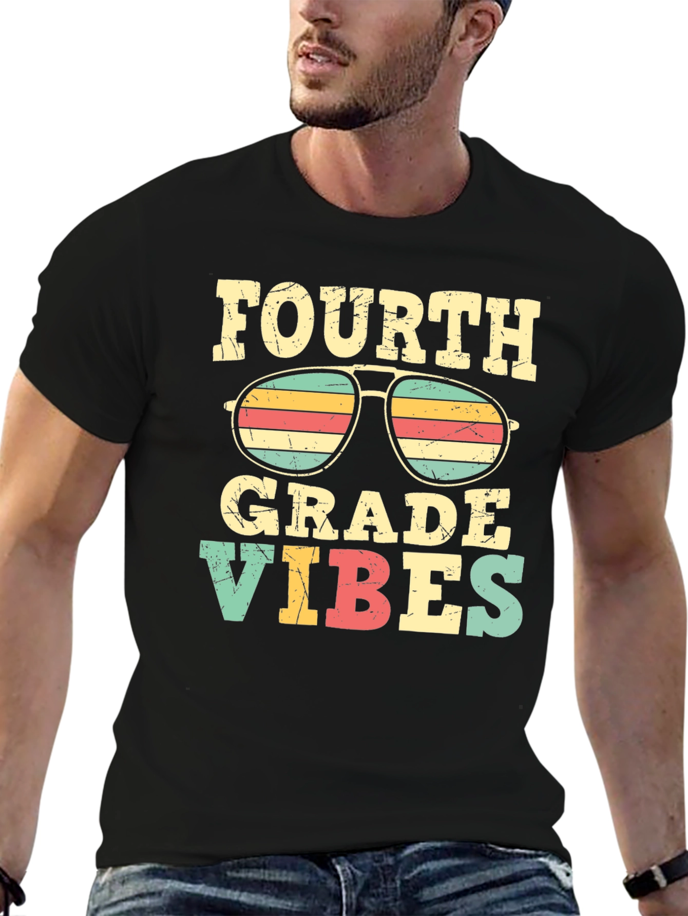 Fourth Grade Vibes Retro T-Shirt