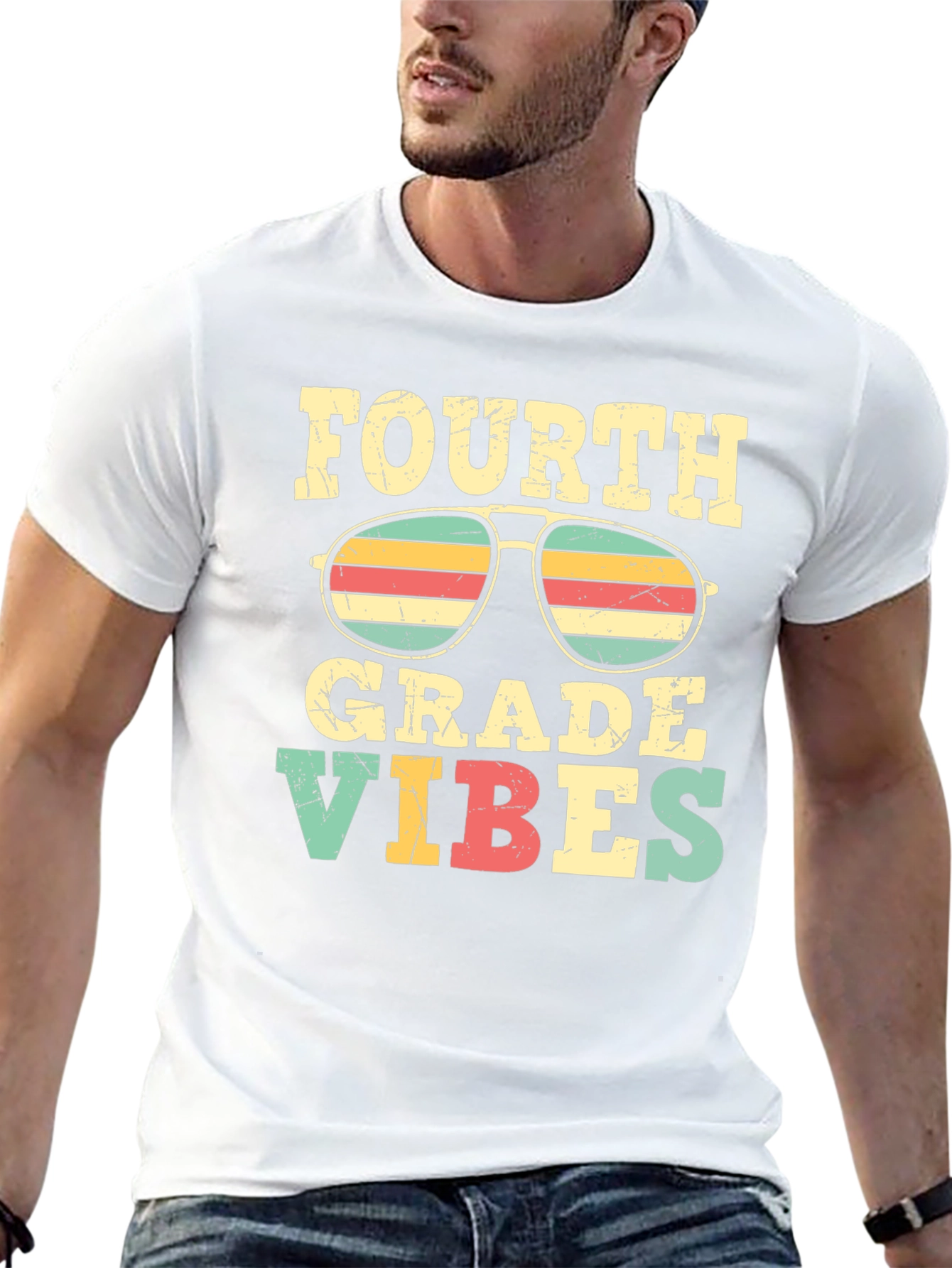 Fourth Grade Vibes Retro T-Shirt