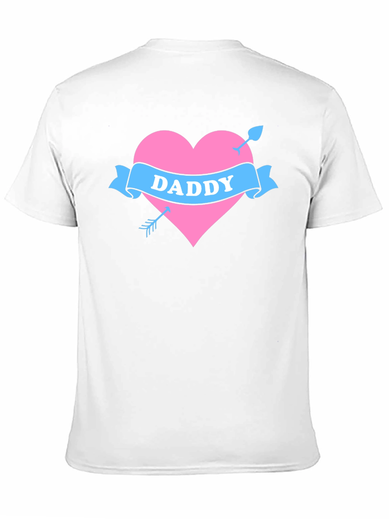 Daddy Heart Arrow Tattoo Style T-Shirt