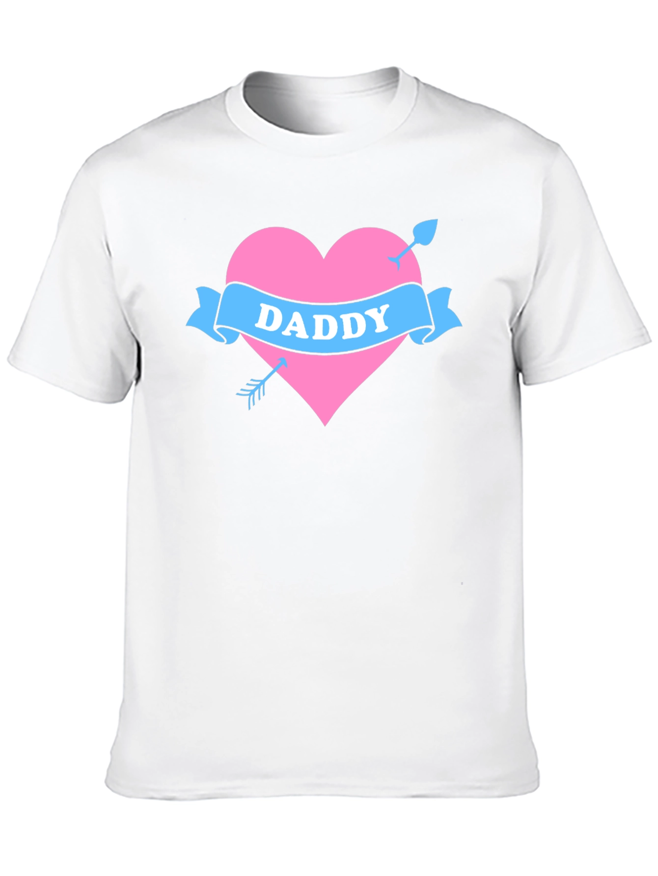 Daddy Heart Arrow Tattoo Style T-Shirt