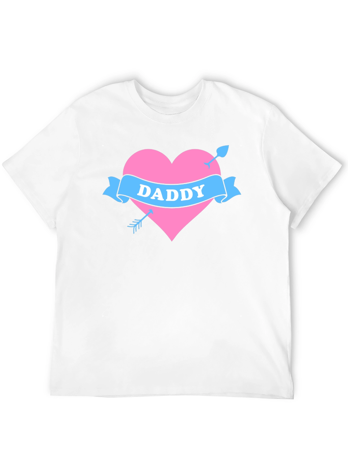 Daddy Heart Arrow Tattoo Style T-Shirt