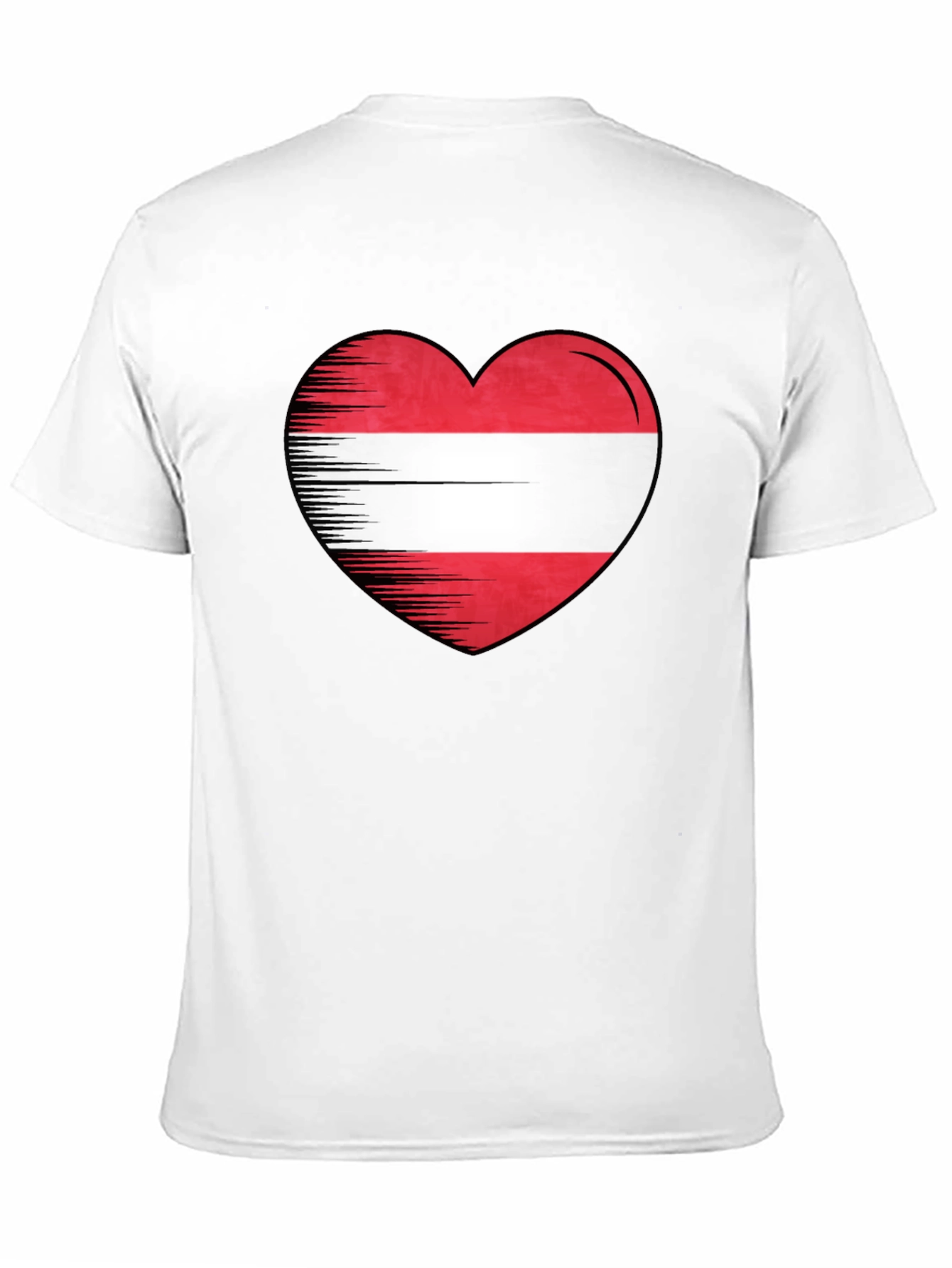 Austrian Flag Heart T-Shirt