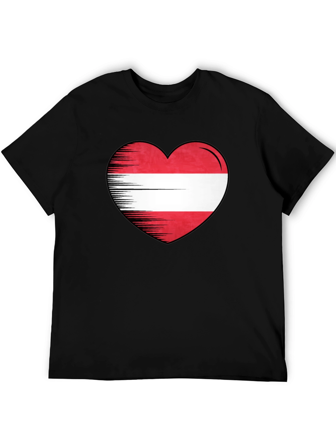 Austrian Flag Heart T-Shirt