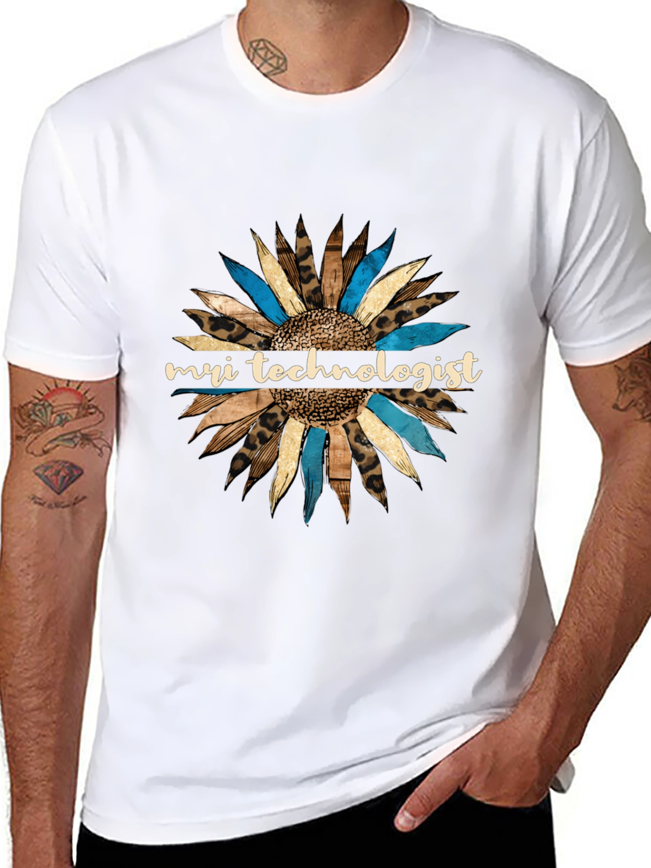 MRI Technologist Sunflower Graphic Tee