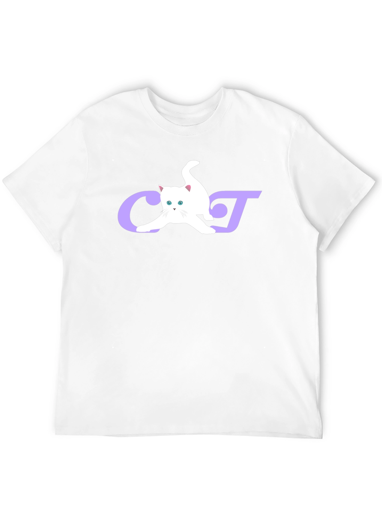 Cat Lover Graphic Tee - Black Cotton Blend