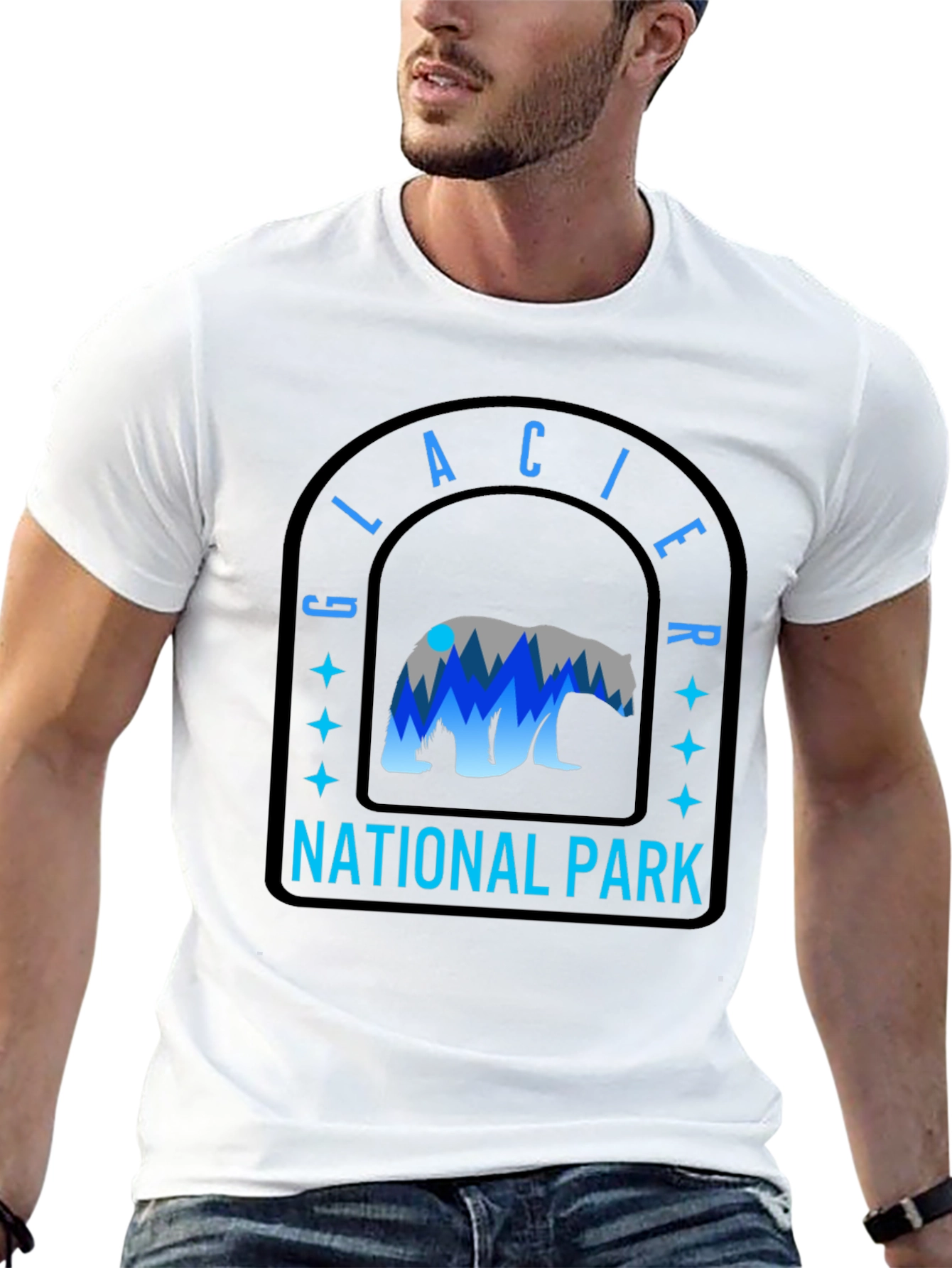 Glacier National Park Bear Graphic Tee
