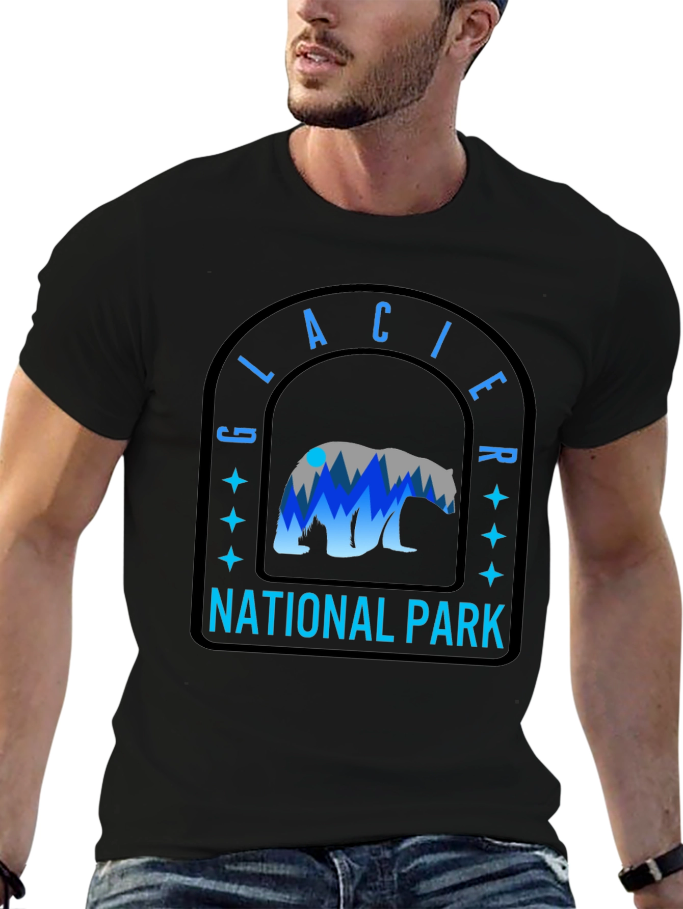 Glacier National Park Bear Graphic Tee