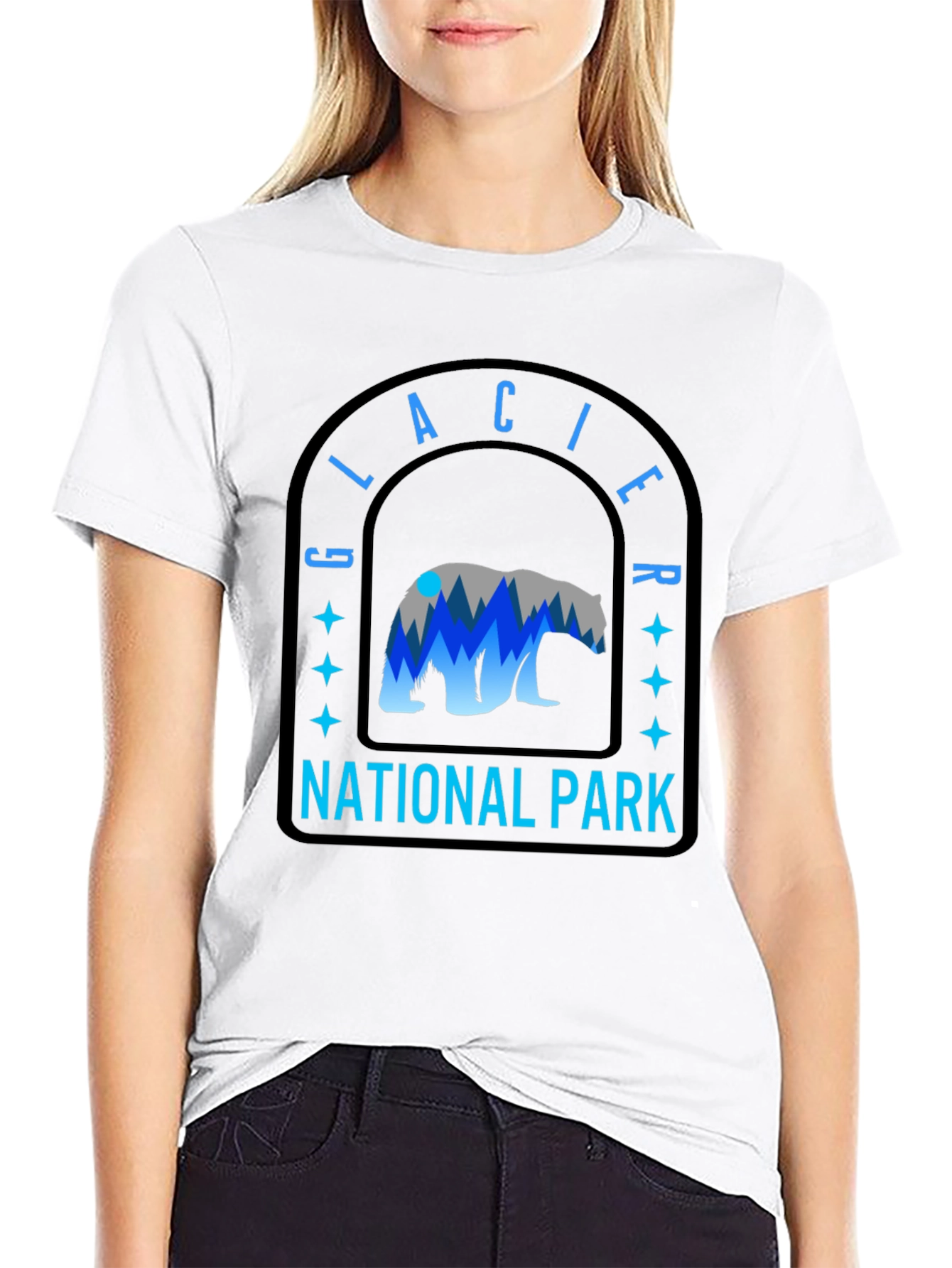 Glacier National Park Bear Graphic Tee