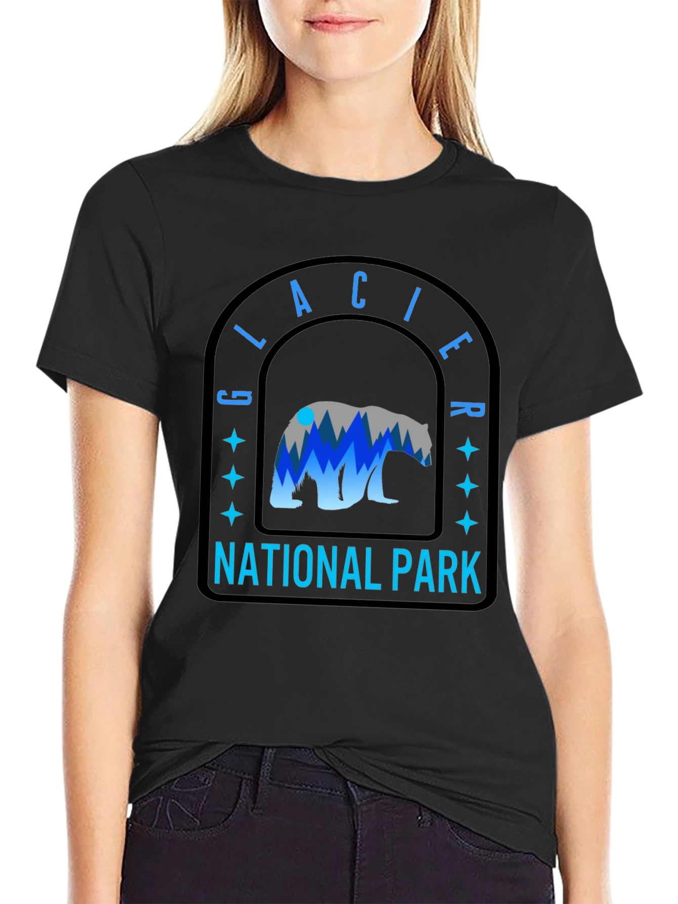 Glacier National Park Bear Graphic Tee