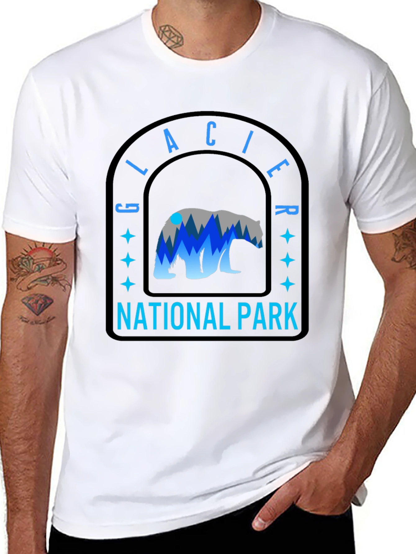 Glacier National Park Bear Graphic Tee
