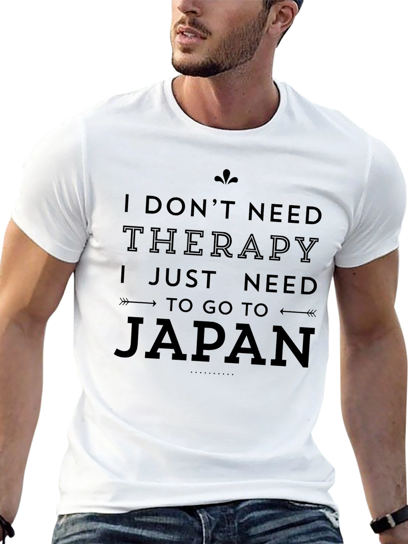 Funny Japan Therapy Graphic T-Shirt