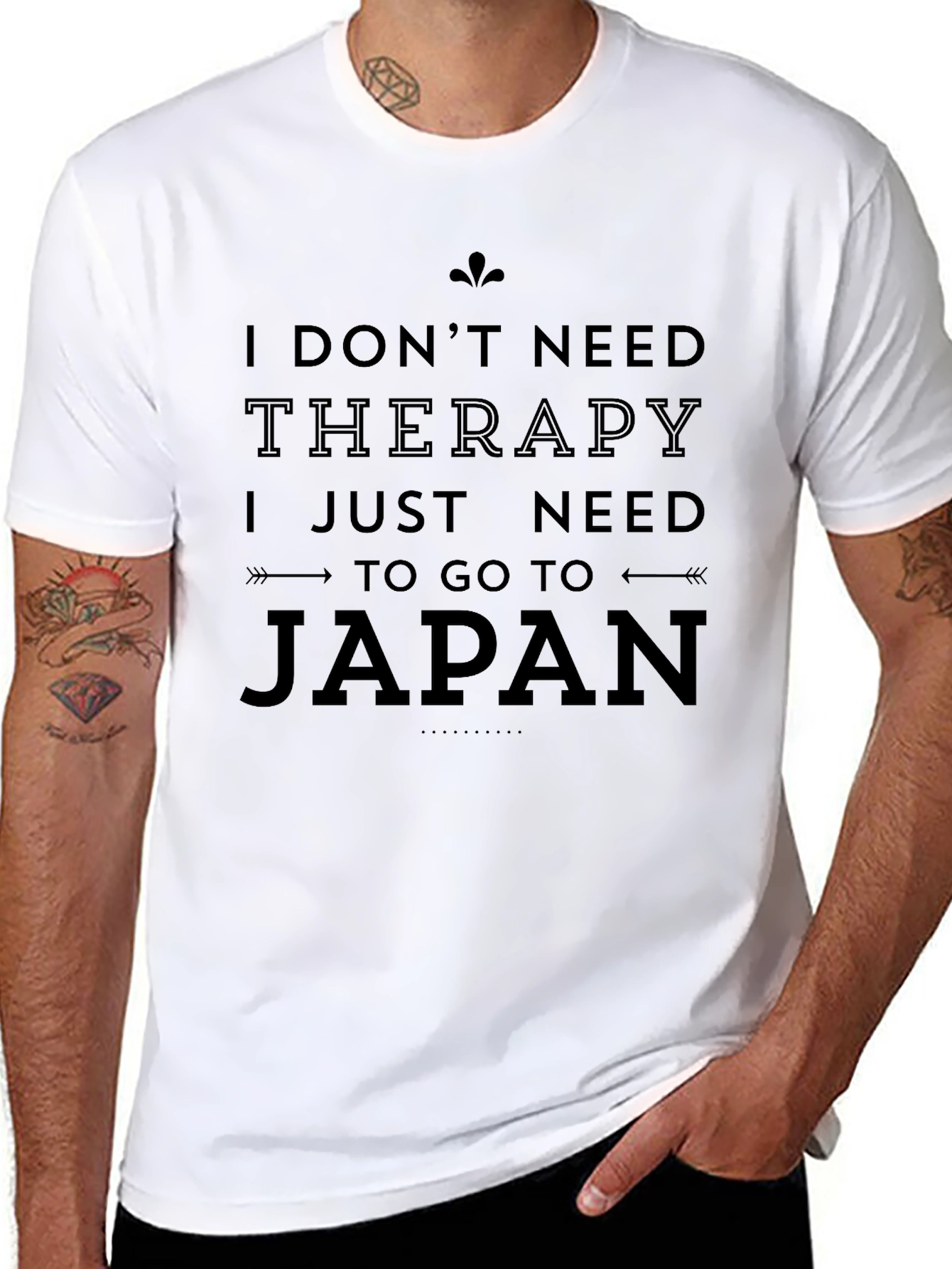 Funny Japan Therapy Graphic T-Shirt