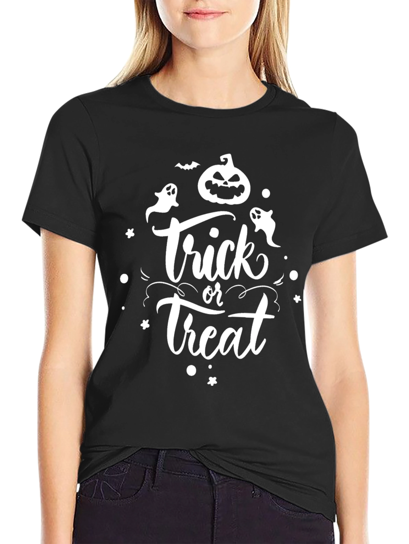 Trick or Treat Halloween Graphic T-Shirt
