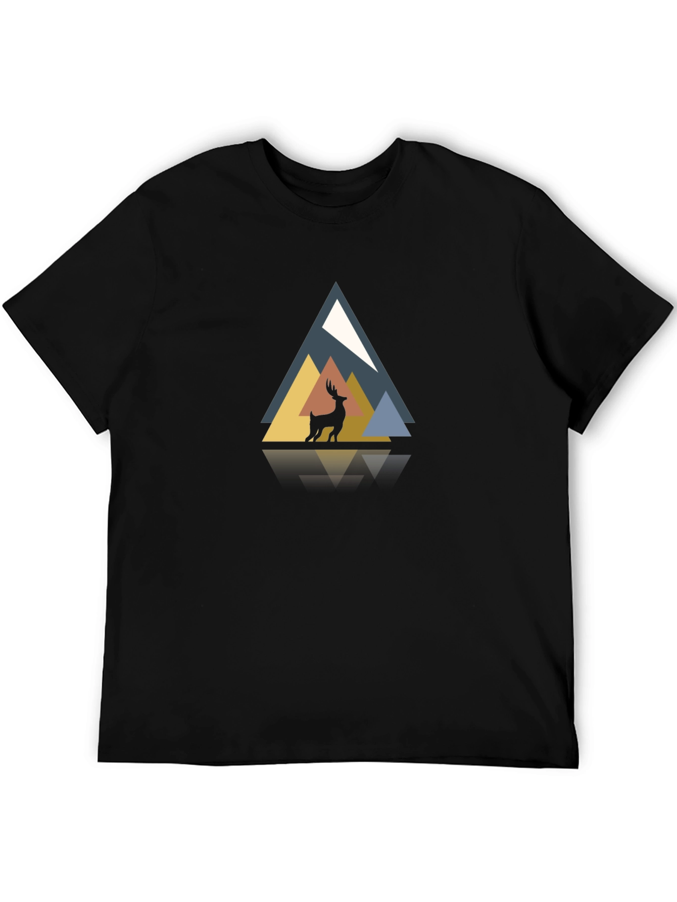Geometric Deer Graphic Tee