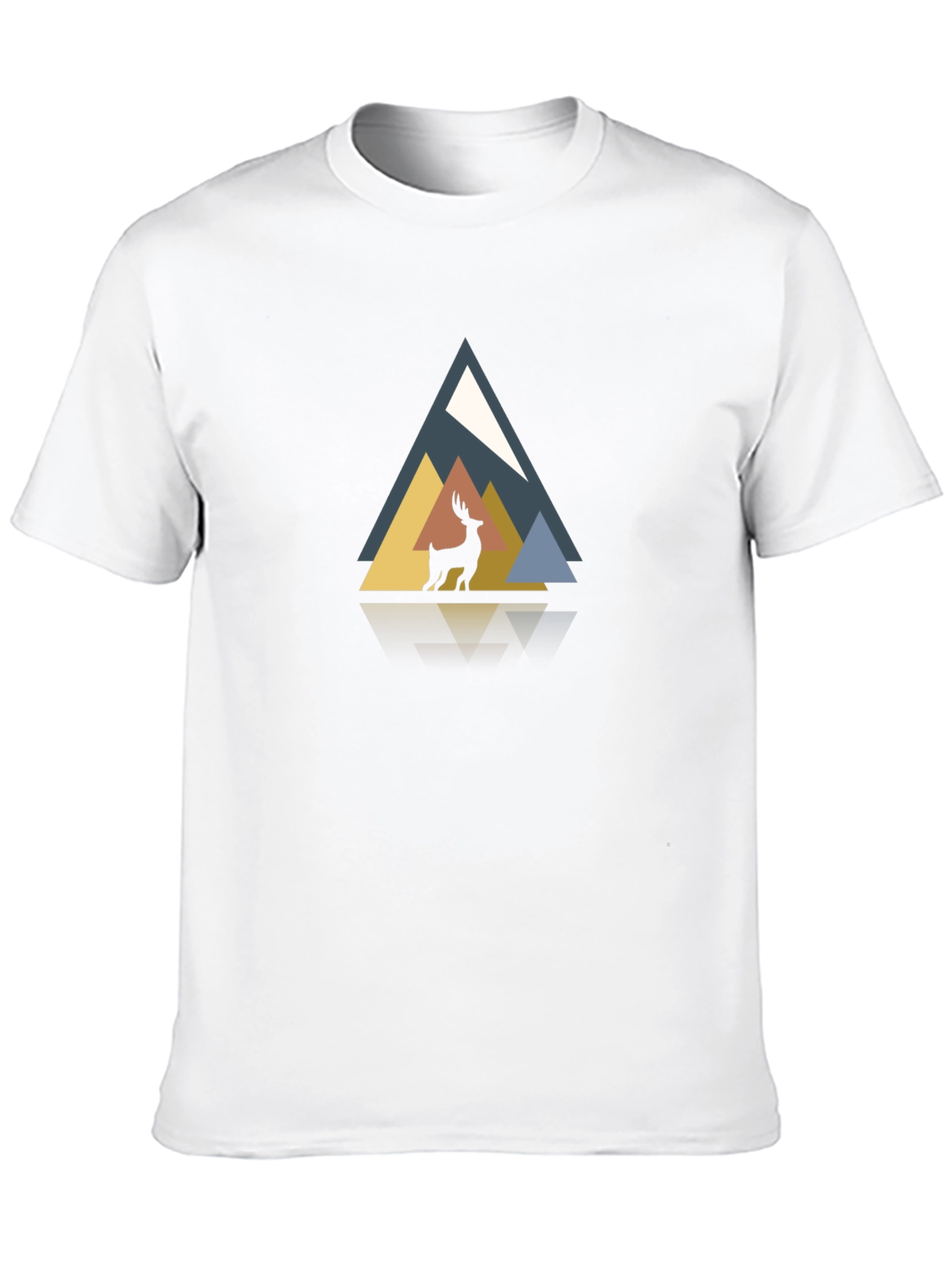 Geometric Deer Graphic Tee