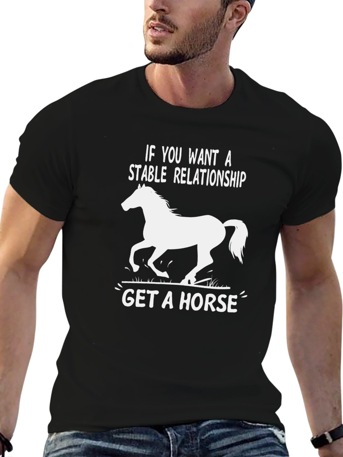 Stable Relationship Horse Graphic T-Shirt