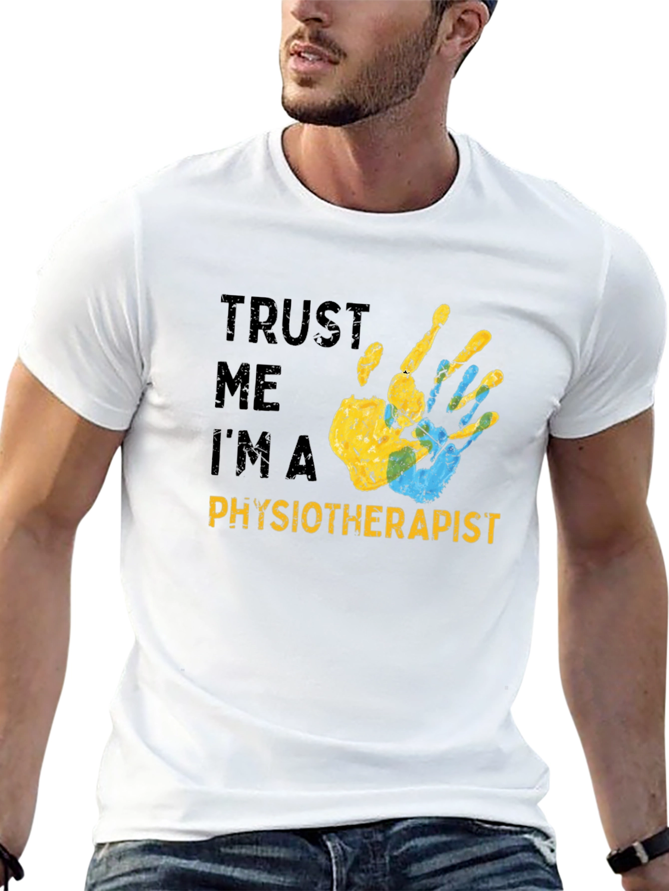Trust Me Im a Physiotherapist Black T-Shirt