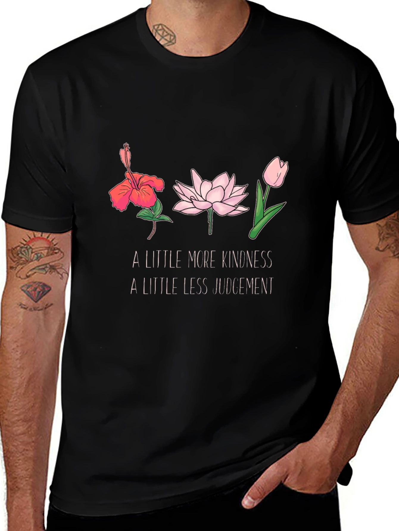Kindness Flower Graphic T-Shirt