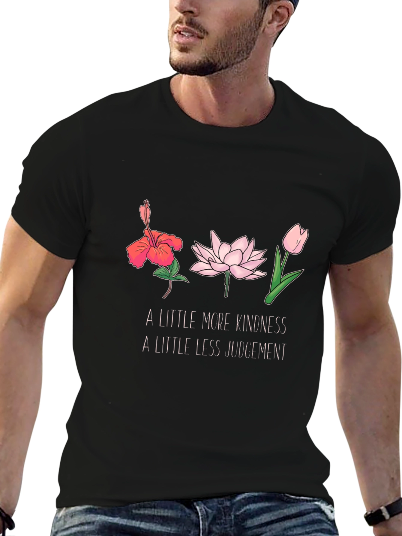 Kindness Flower Graphic T-Shirt