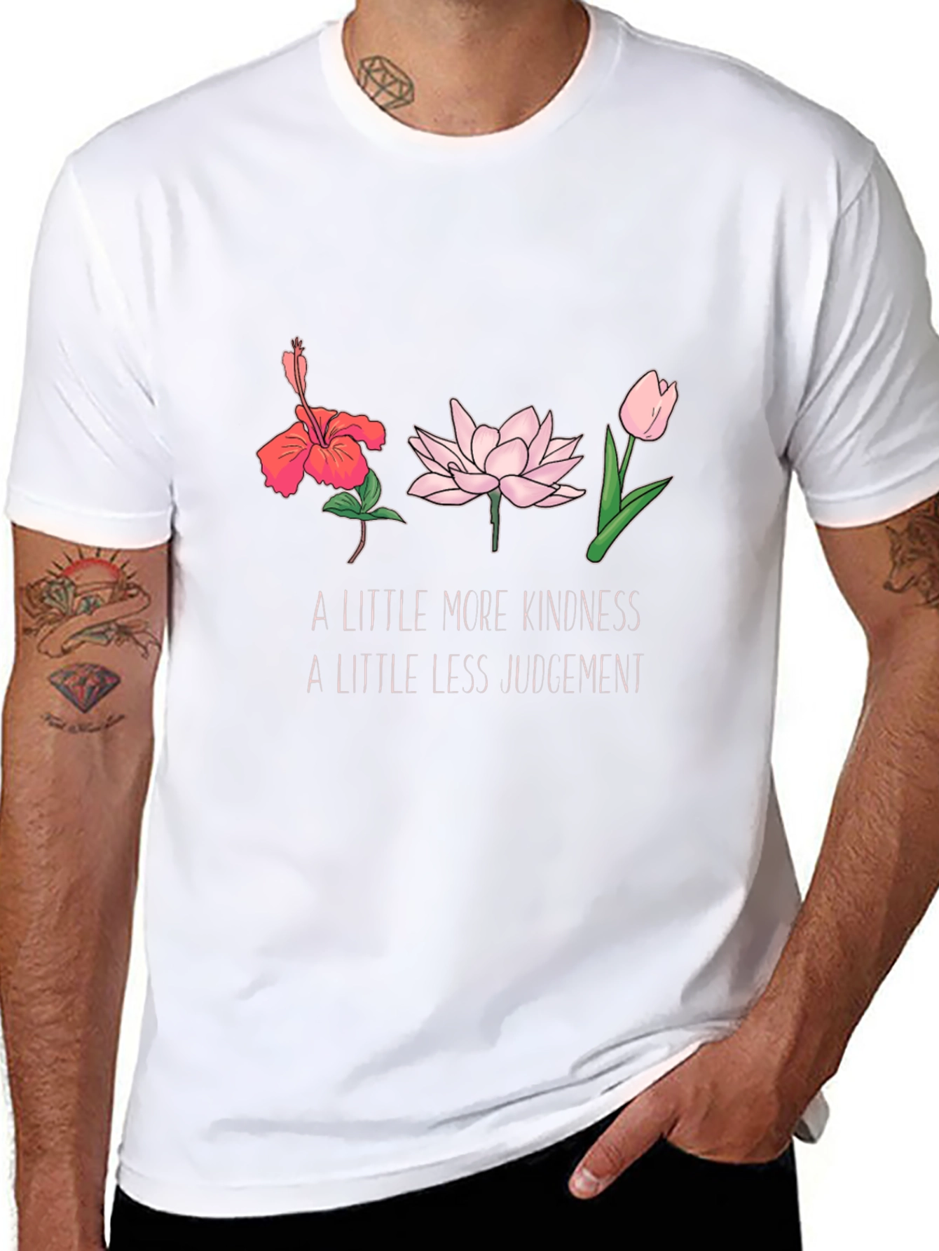 Kindness Flower Graphic T-Shirt