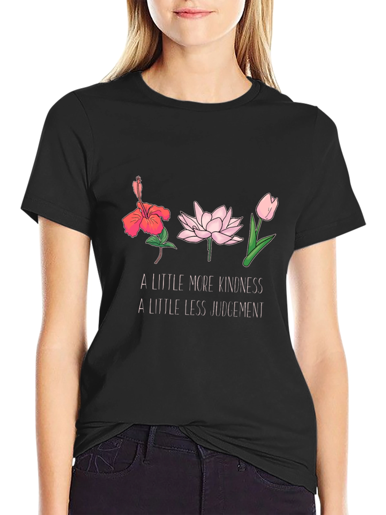 Kindness Flower Graphic T-Shirt