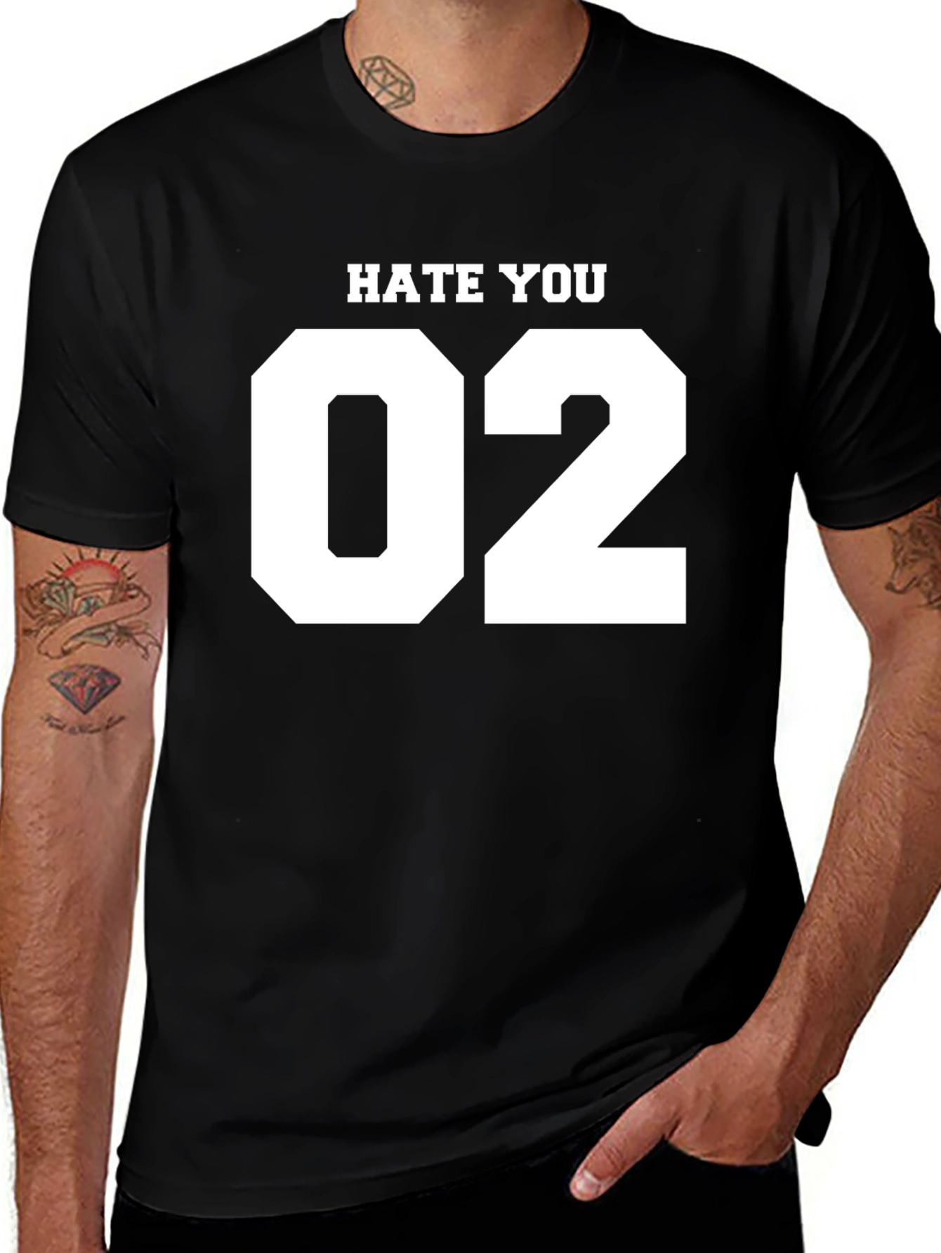 Hate You 02 Black Graphic Tee