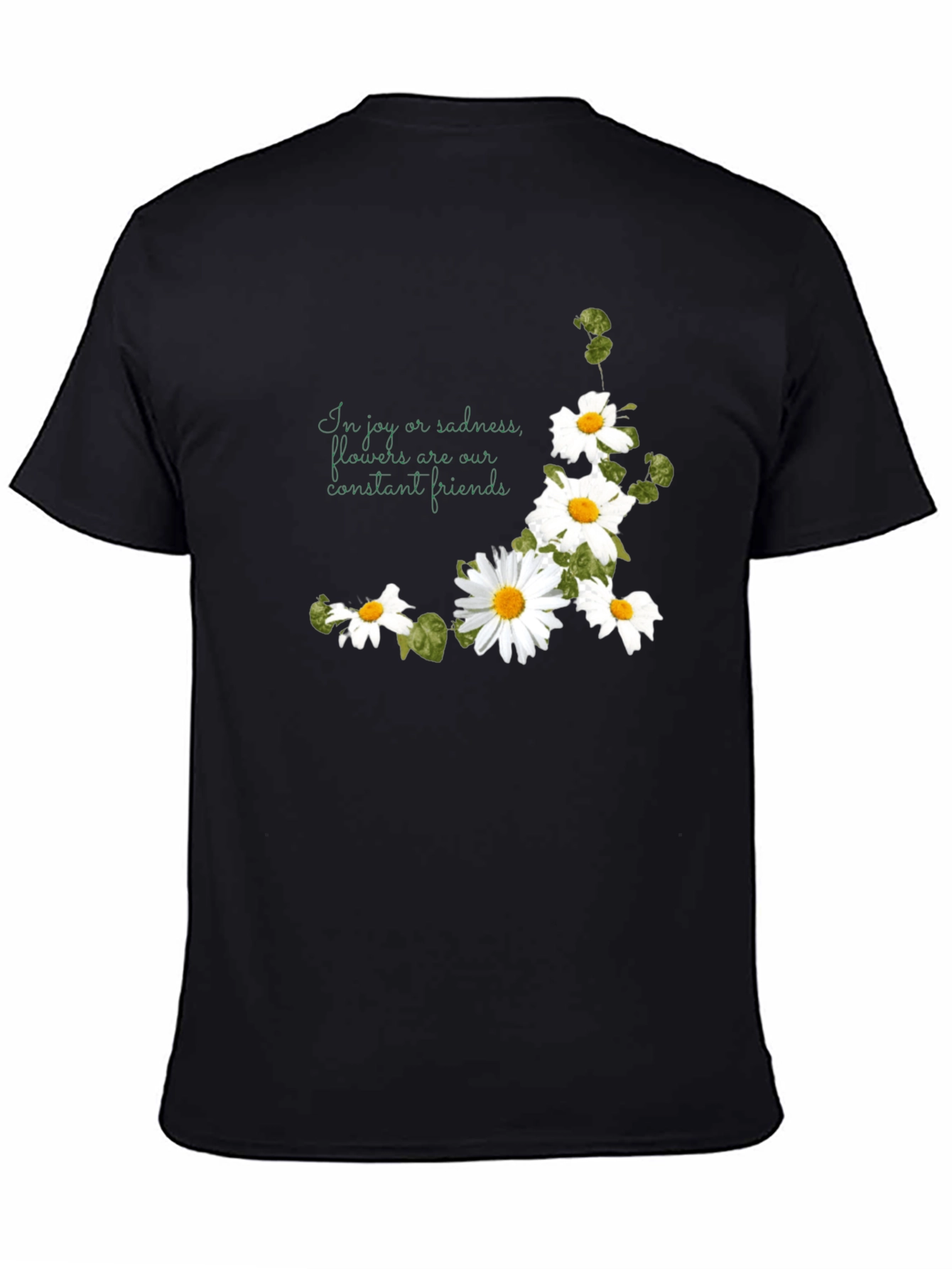 Floral Daisy T-Shirt - Joy and Sadness Friend