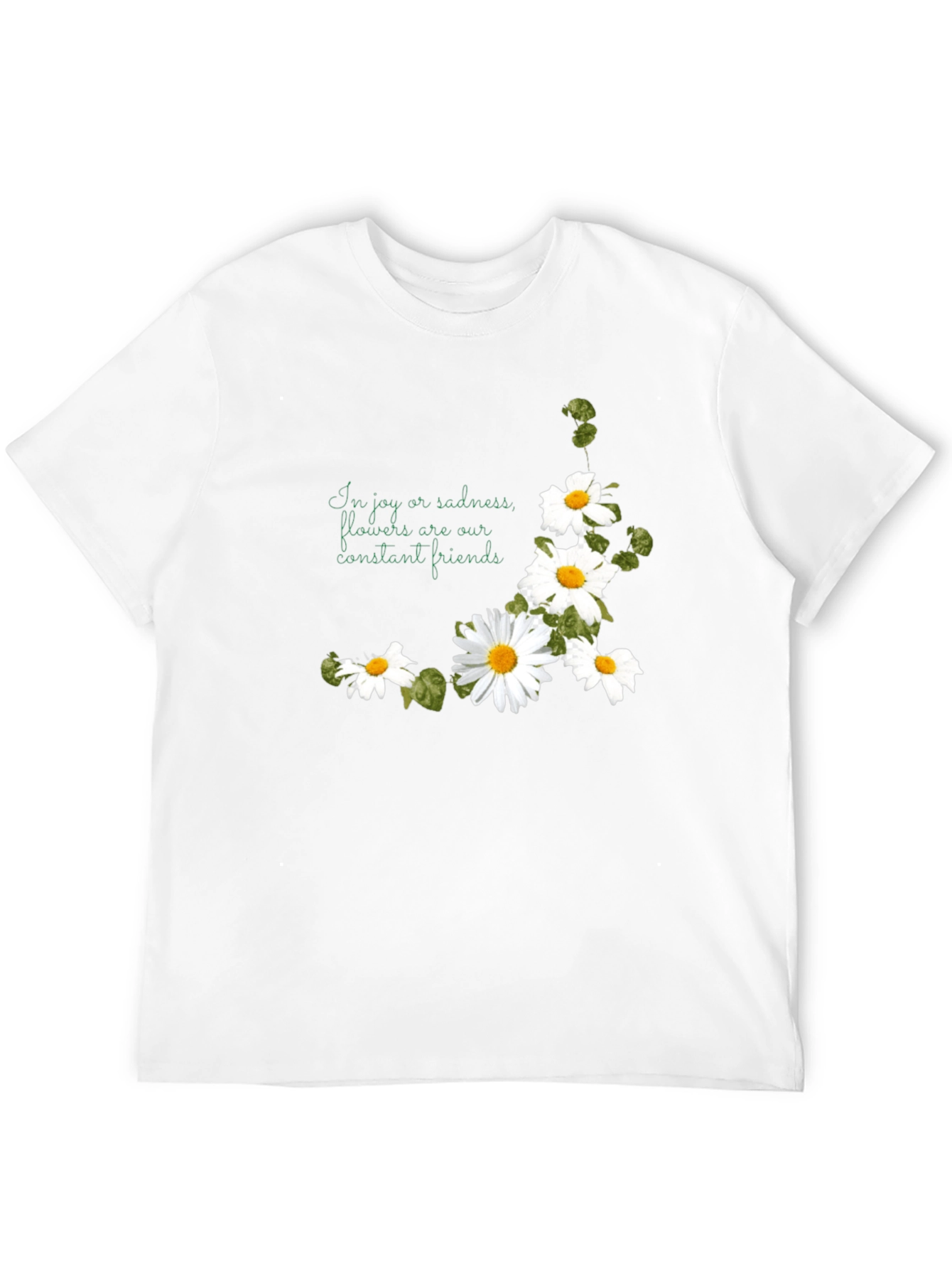 Floral Daisy T-Shirt - Joy and Sadness Friend