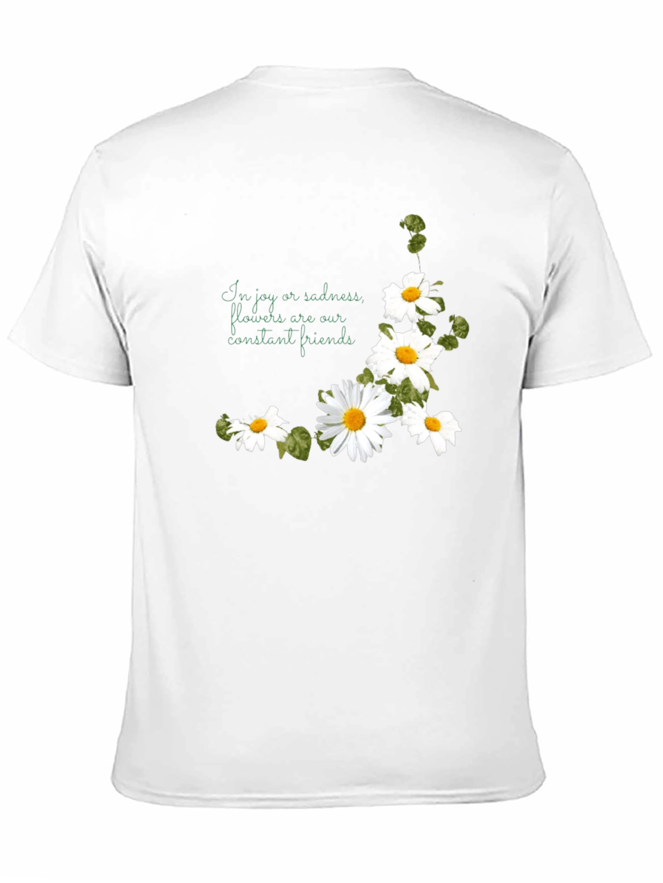 Floral Daisy T-Shirt - Joy and Sadness Friend