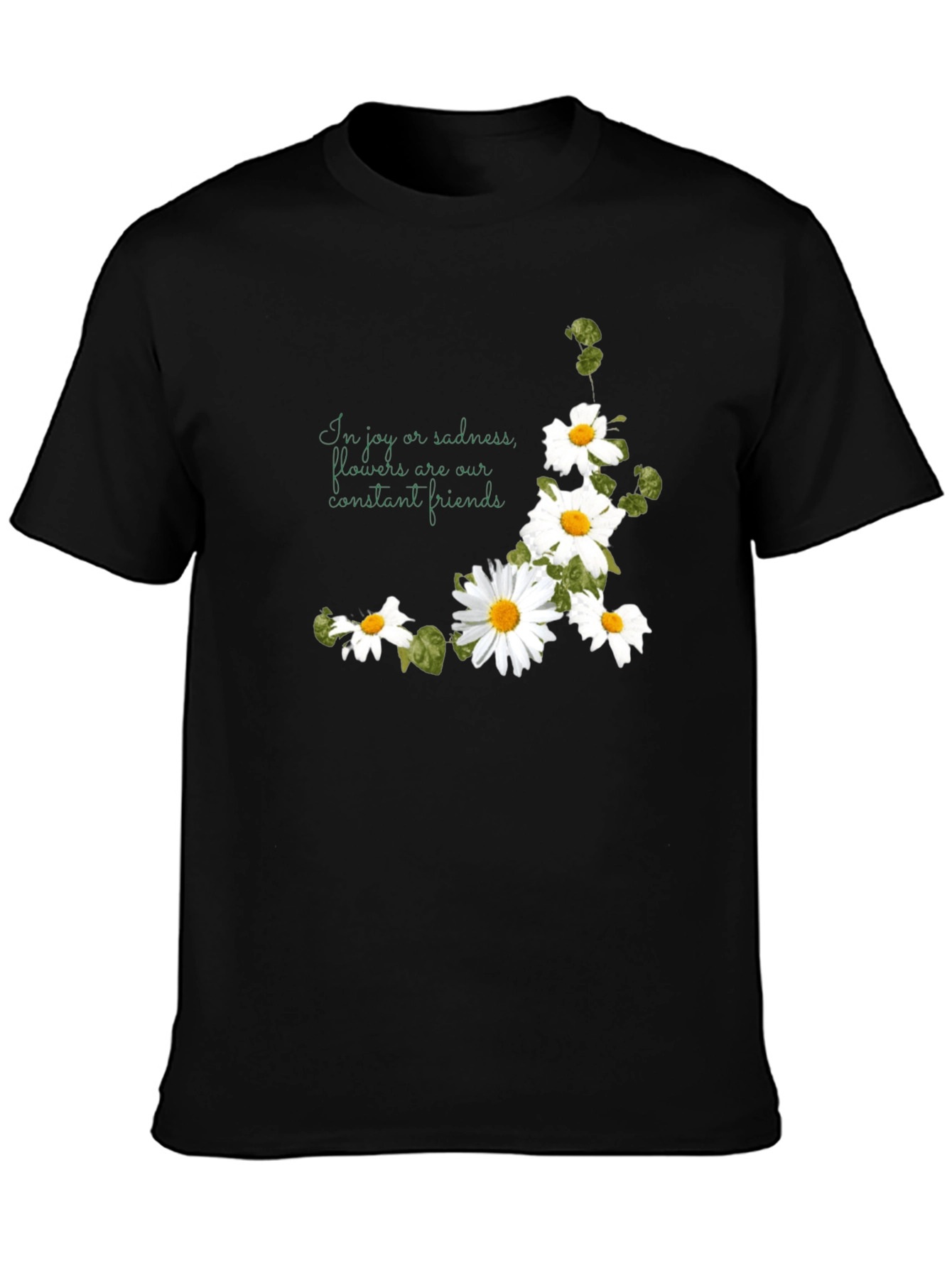Floral Daisy T-Shirt - Joy and Sadness Friend