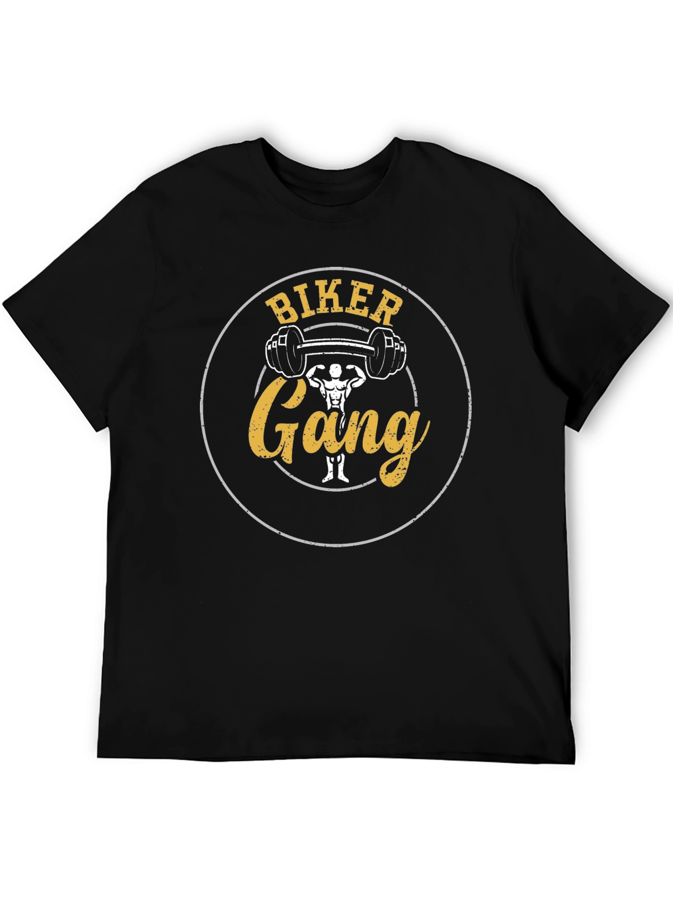 Biker Gang Gym T-Shirt - Black