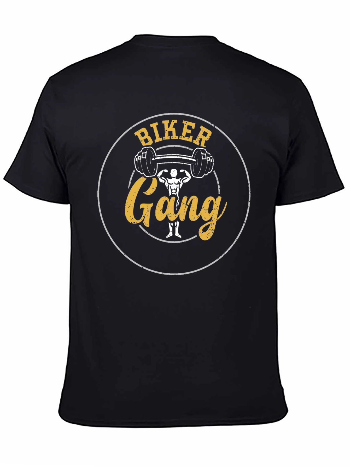 Biker Gang Gym T-Shirt - Black