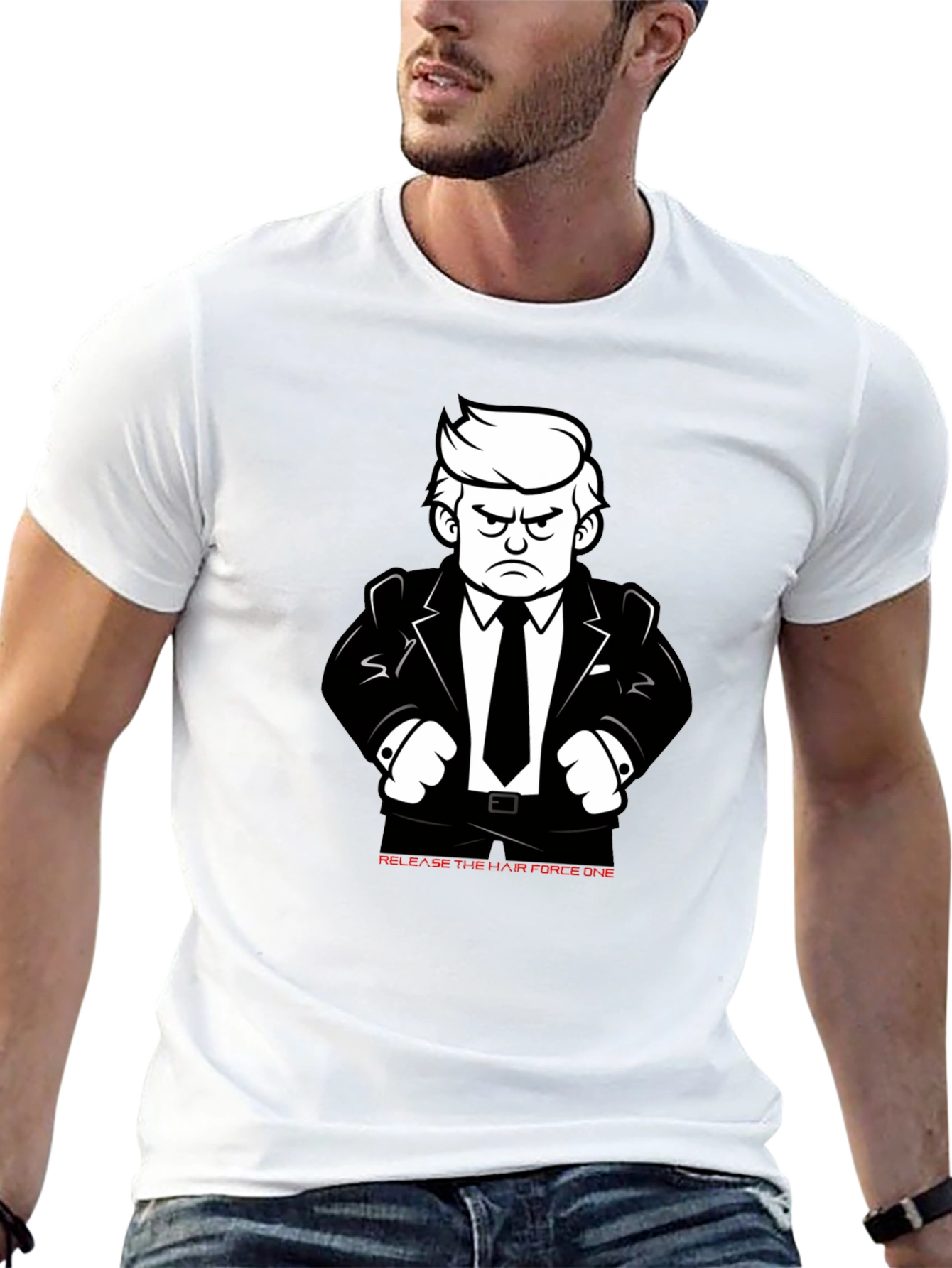 Release the Hair Force One Graphic T-Shirt