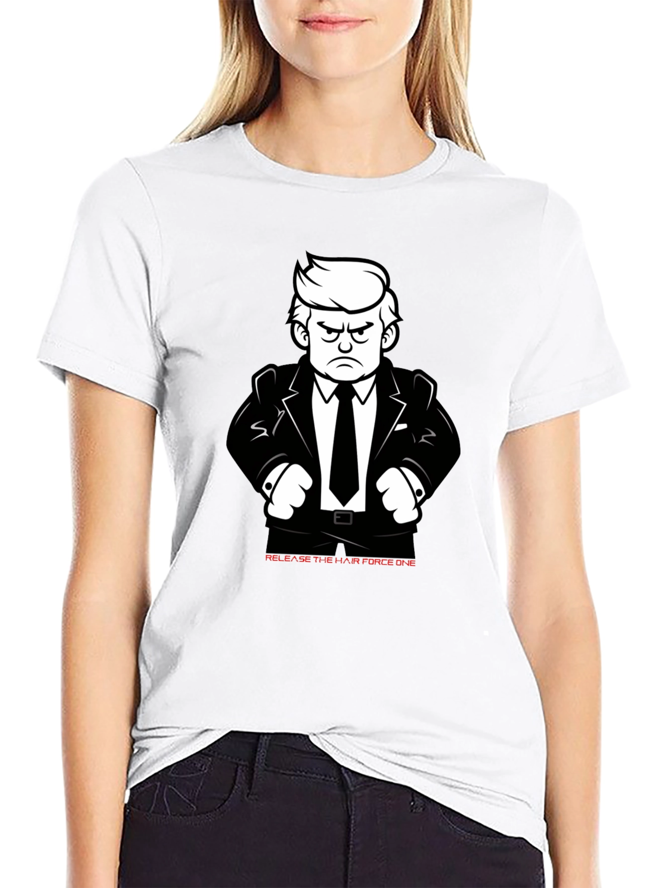 Release the Hair Force One Graphic T-Shirt