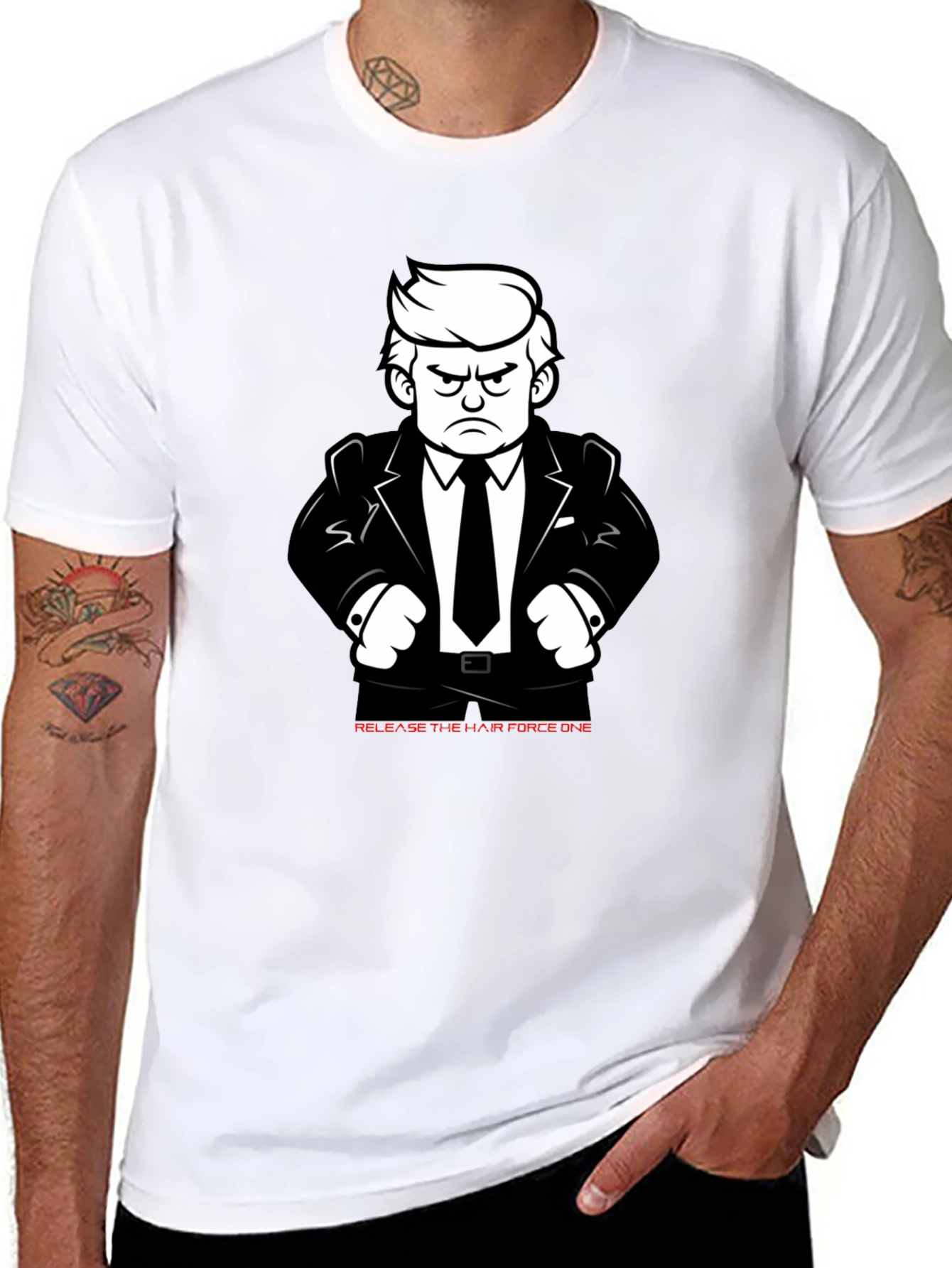 Release the Hair Force One Graphic T-Shirt