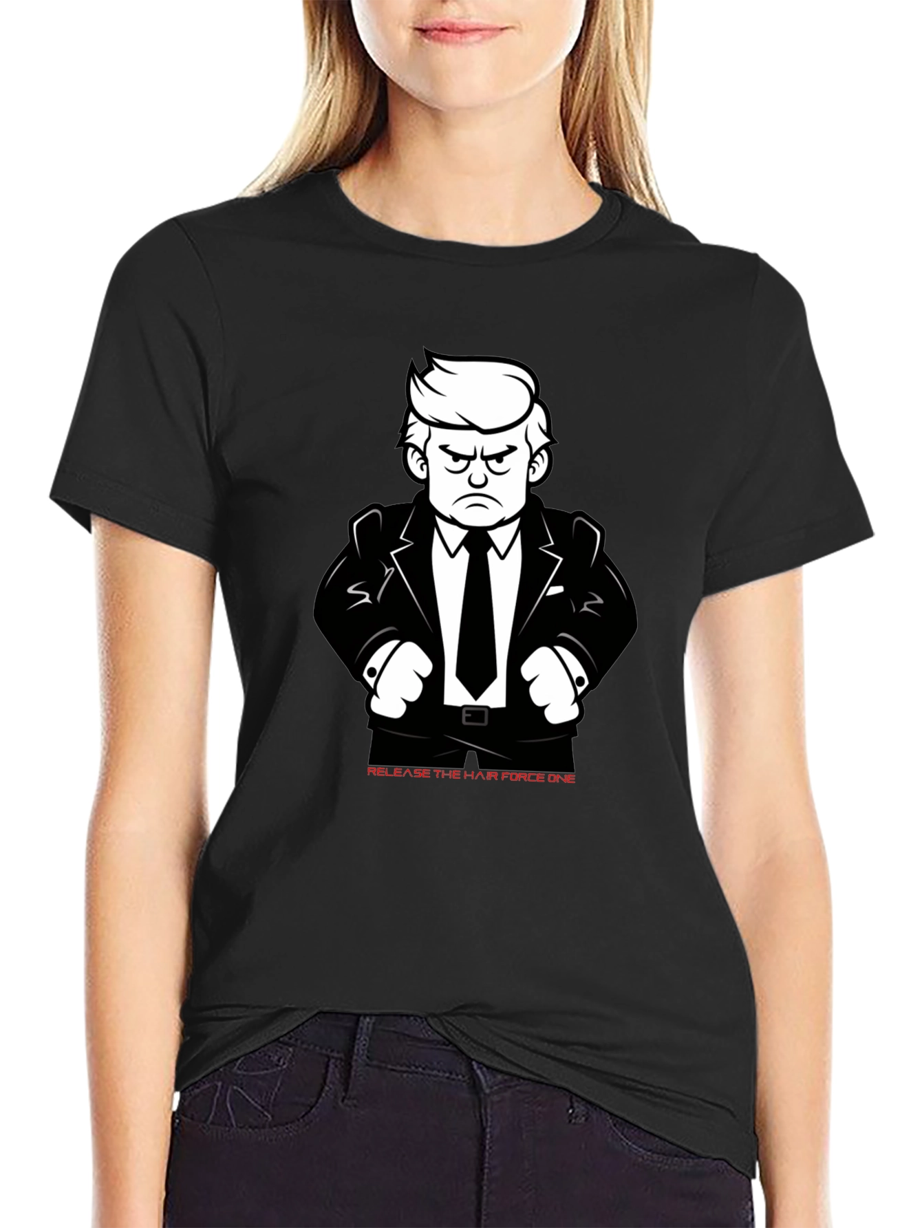 Release the Hair Force One Graphic T-Shirt