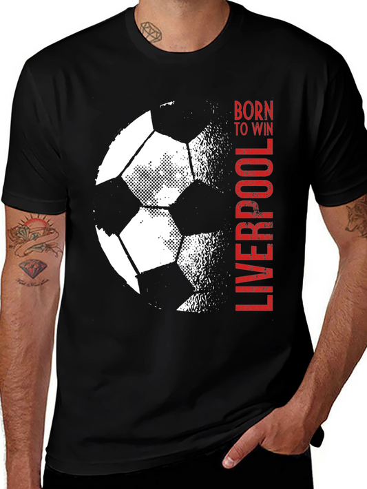 Liverpool FC Soccer Ball T-Shirt - Born to Win