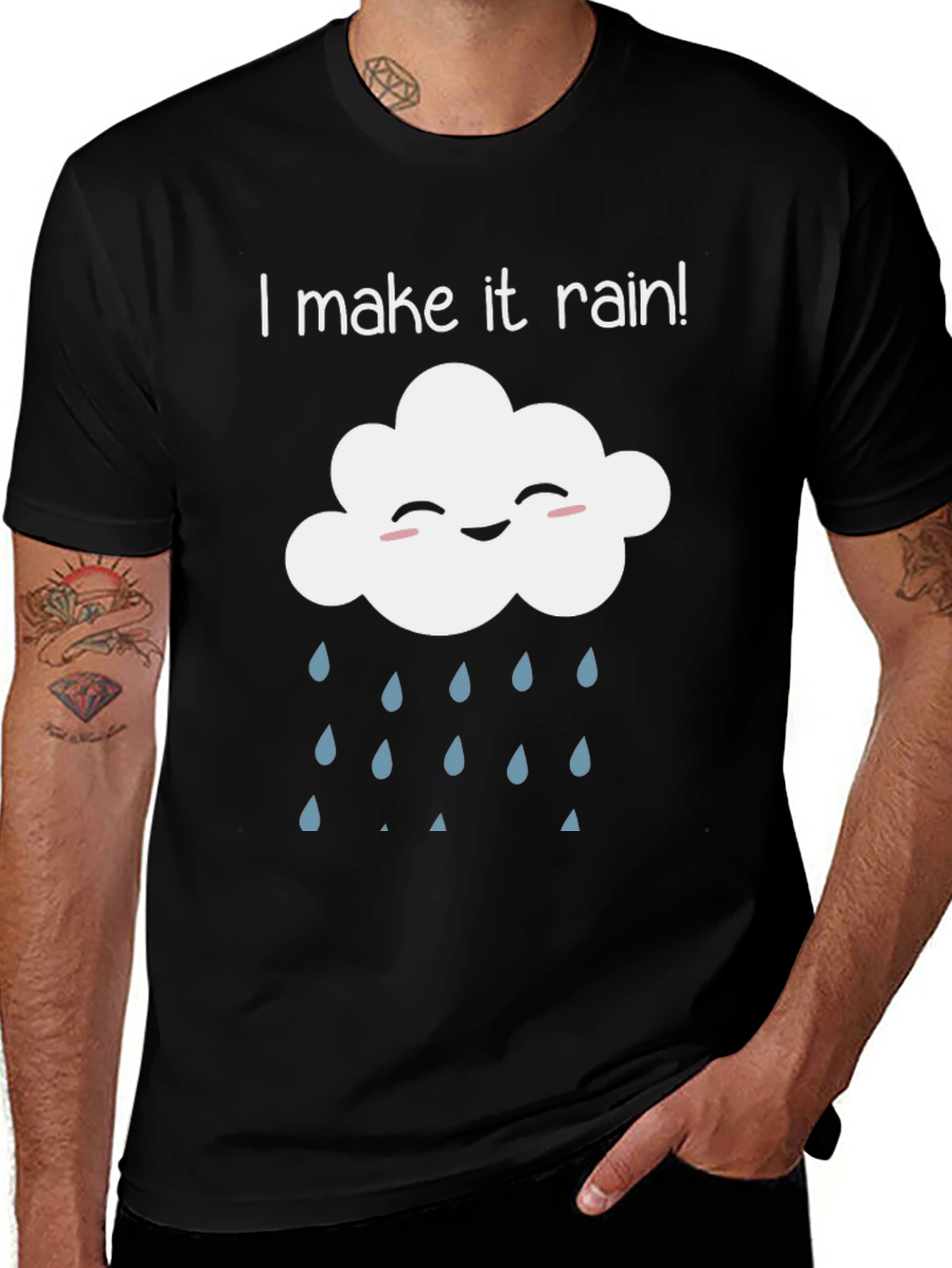 Humorous I Make It Rain Cloud T-Shirt