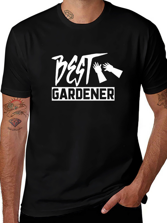 Best Gardener Black T-Shirt - Gardening Gift